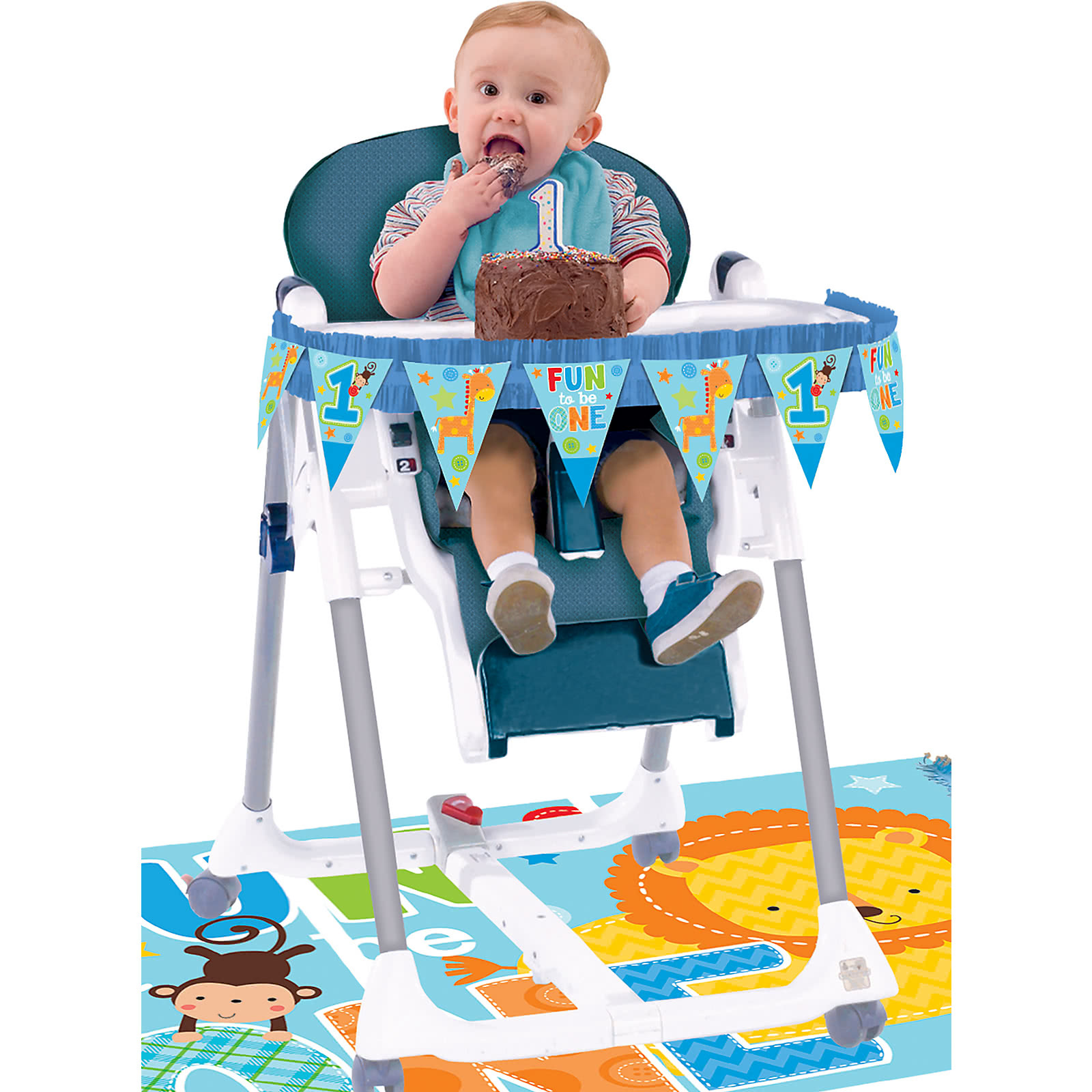 One Wild Boy High Chair Decoration Kit