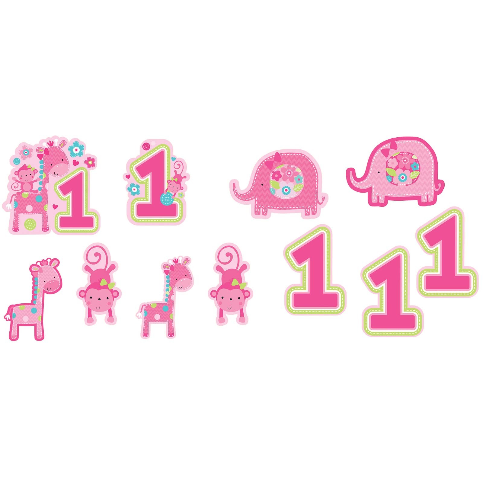 One Wild Girl Cutouts (Pack of 12)