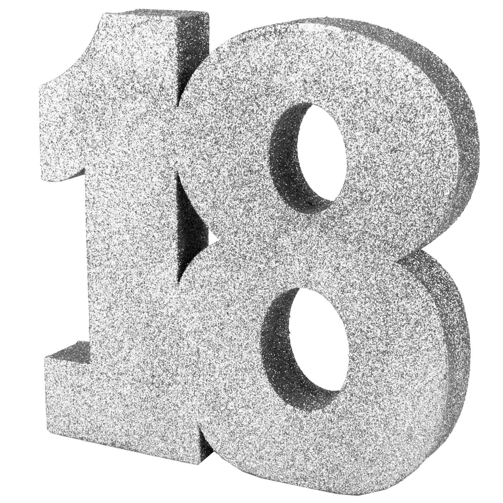 Silver Foam Glitter 18 Decoration