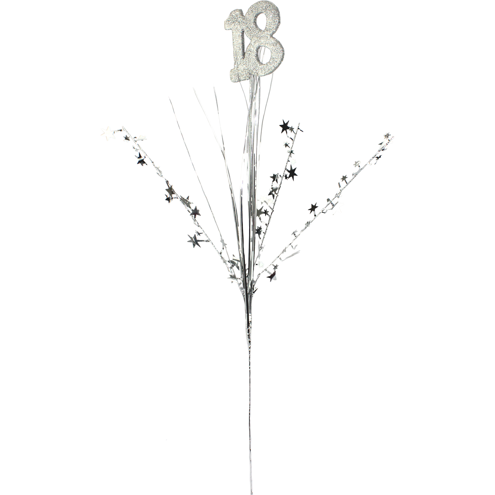 18th Birthday Silver Star Foil Spray 