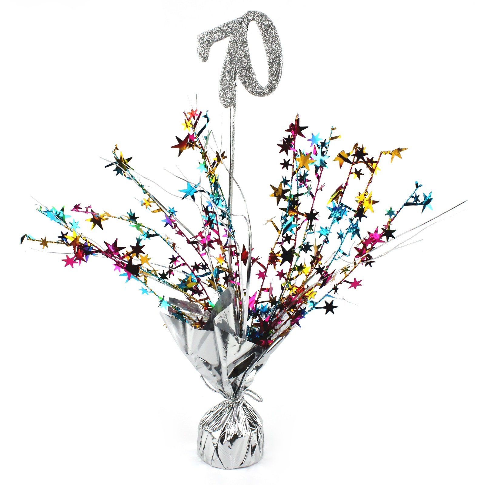 70th Balloon Weight Table Decoration
