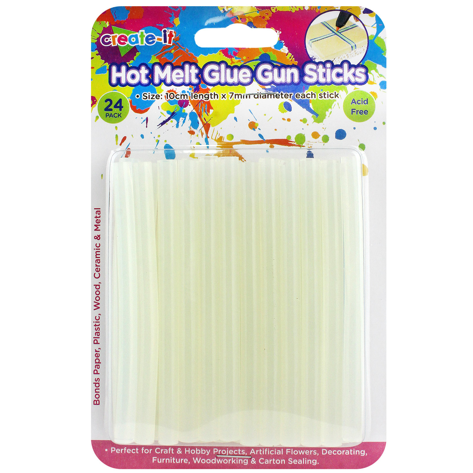 Clear Glue Gun Sticks (Pack of 24)
