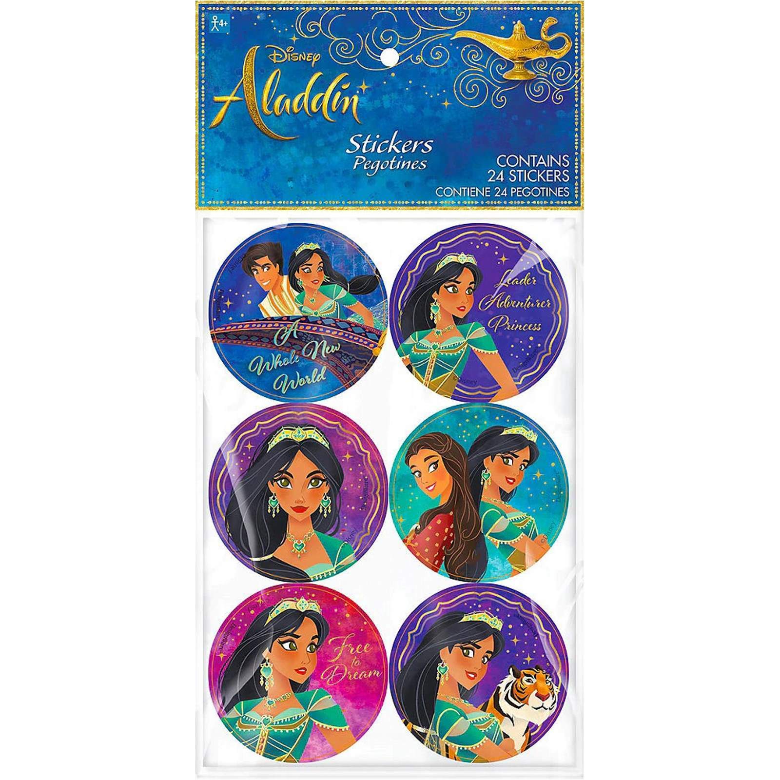Aladdin Stickers (Pack of 24)
