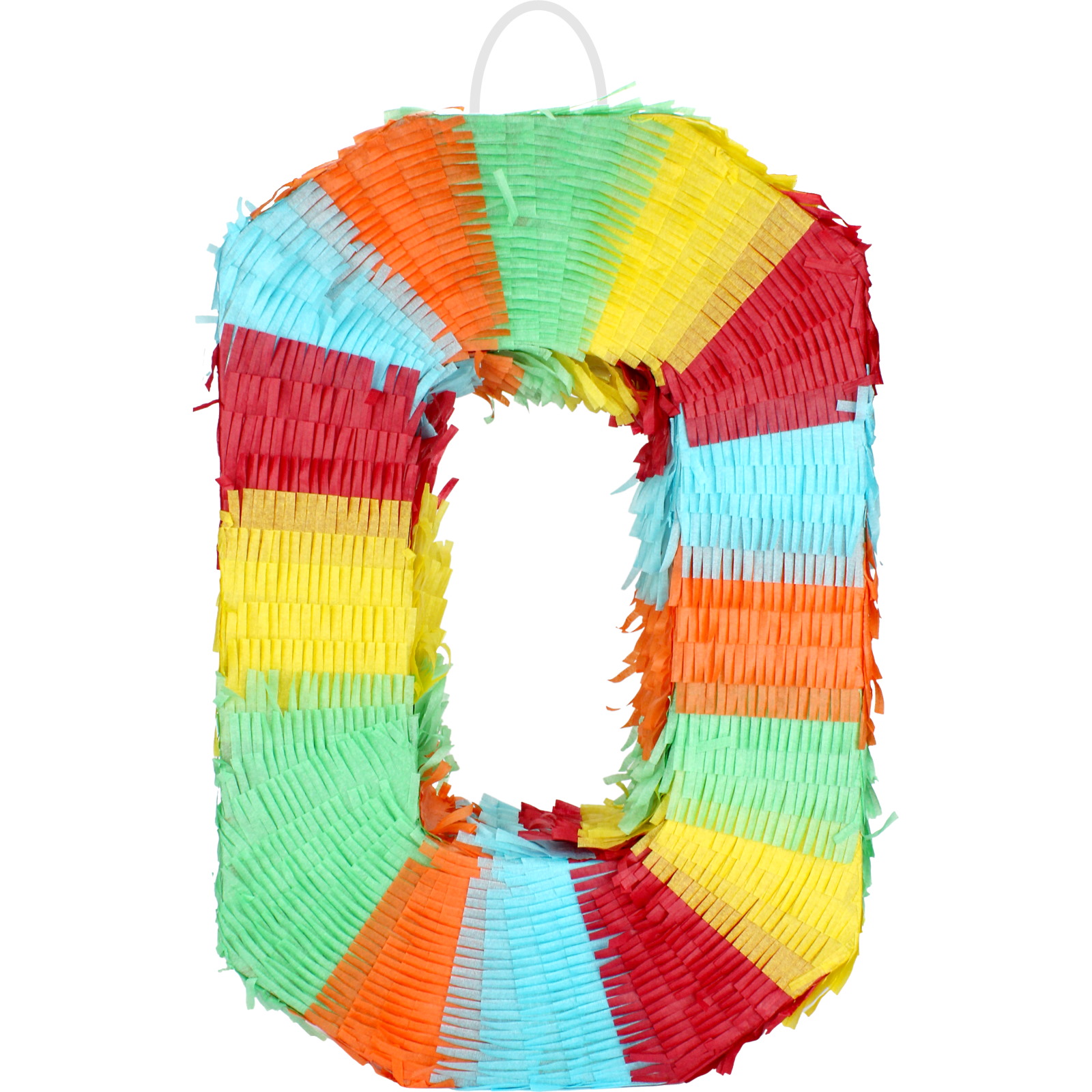 Rainbow Number 0 Pinata