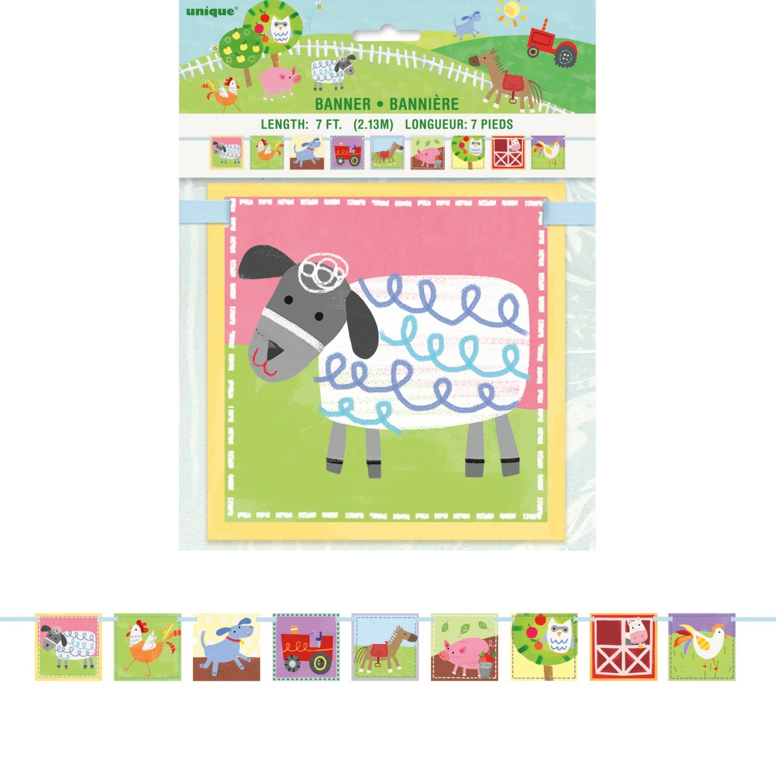 Farm Party Garland Banner