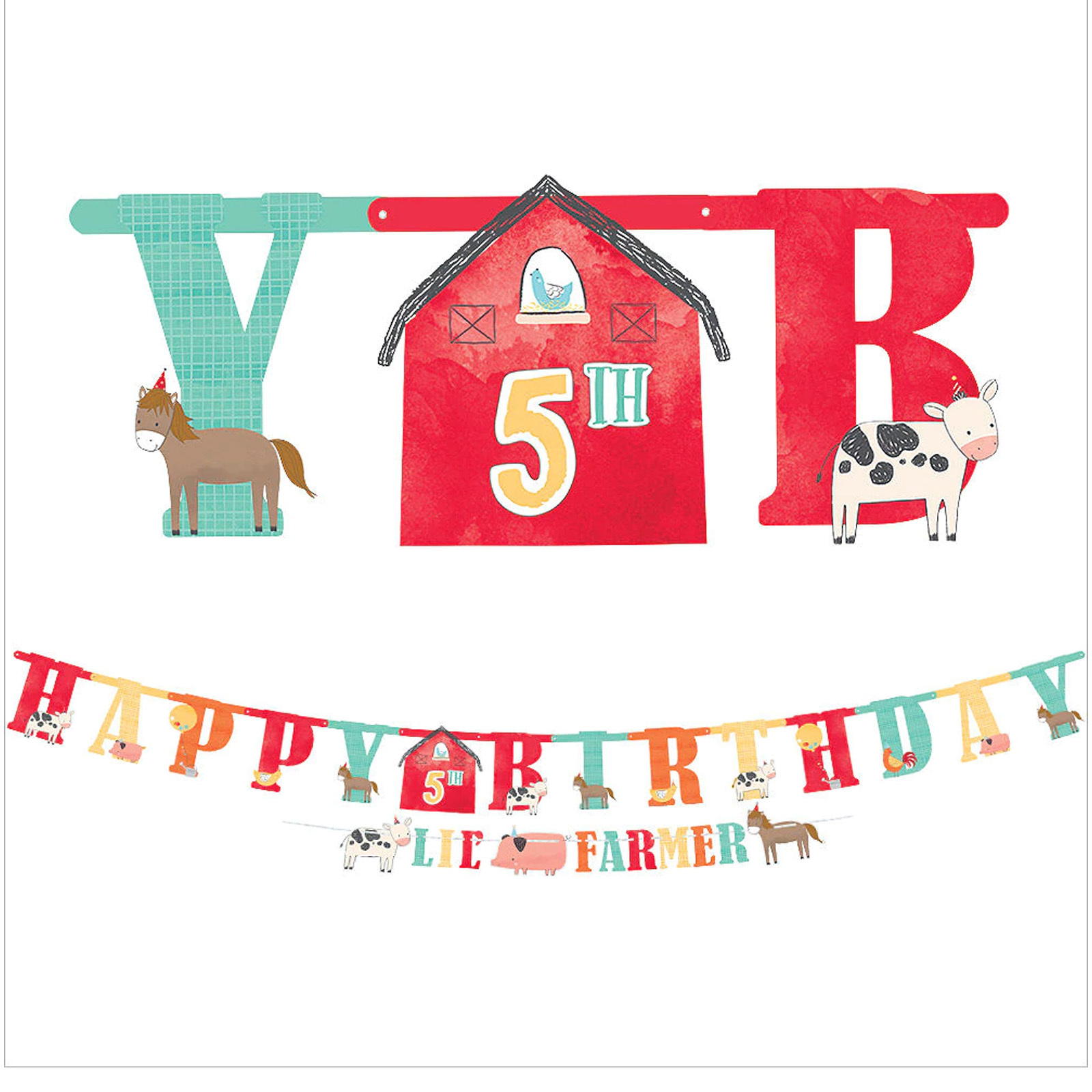 Barnyard Birthday Add An Age Banner Kit