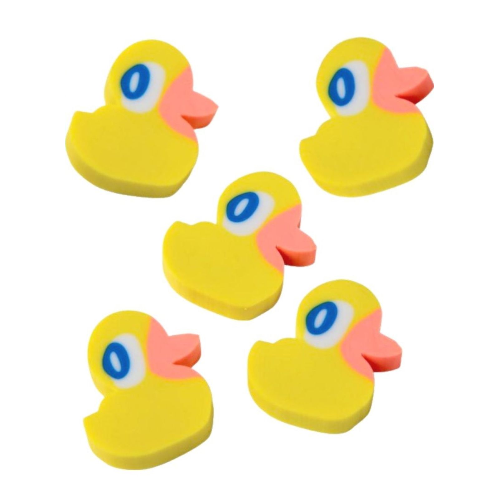 Mini Rubber Ducky Erasers (Bulk Pack of 144)
