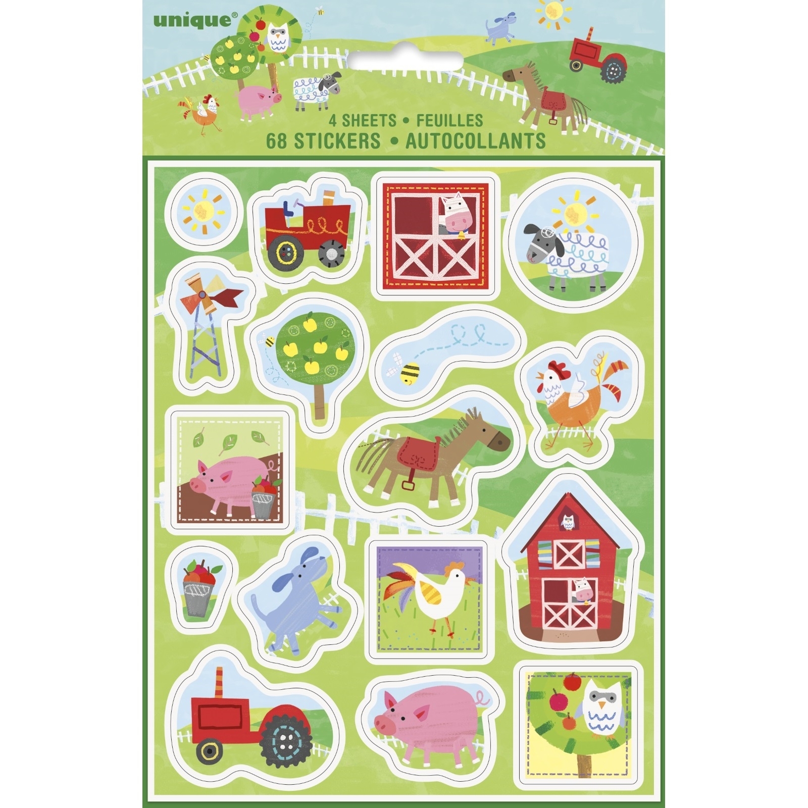 Farm Party Stickers (4 Sheets)