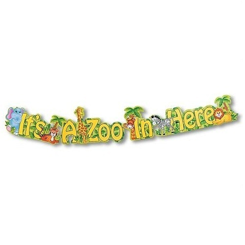 Zoo Animal Party Banner
