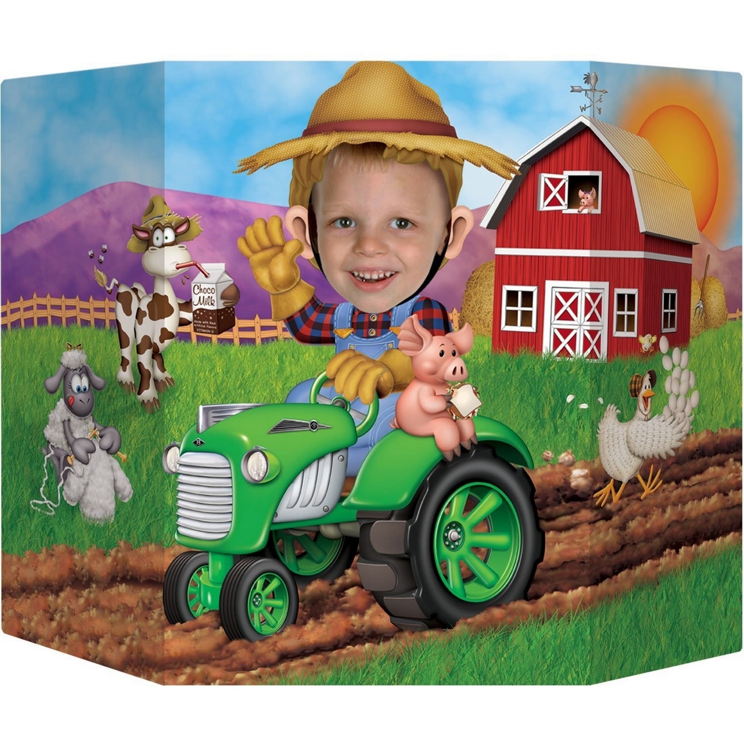 Farm Tractor Party Photo Prop