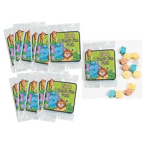 Zoo Animal Lolly Packs (Pack of 12)