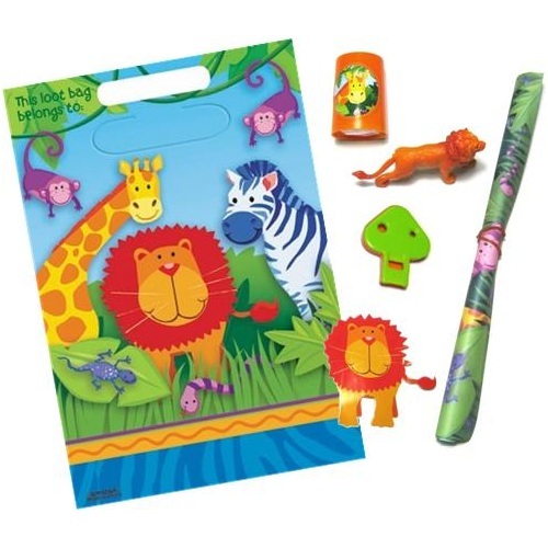 Jungle Animals Pre-Filled Lolly/Treat Bag