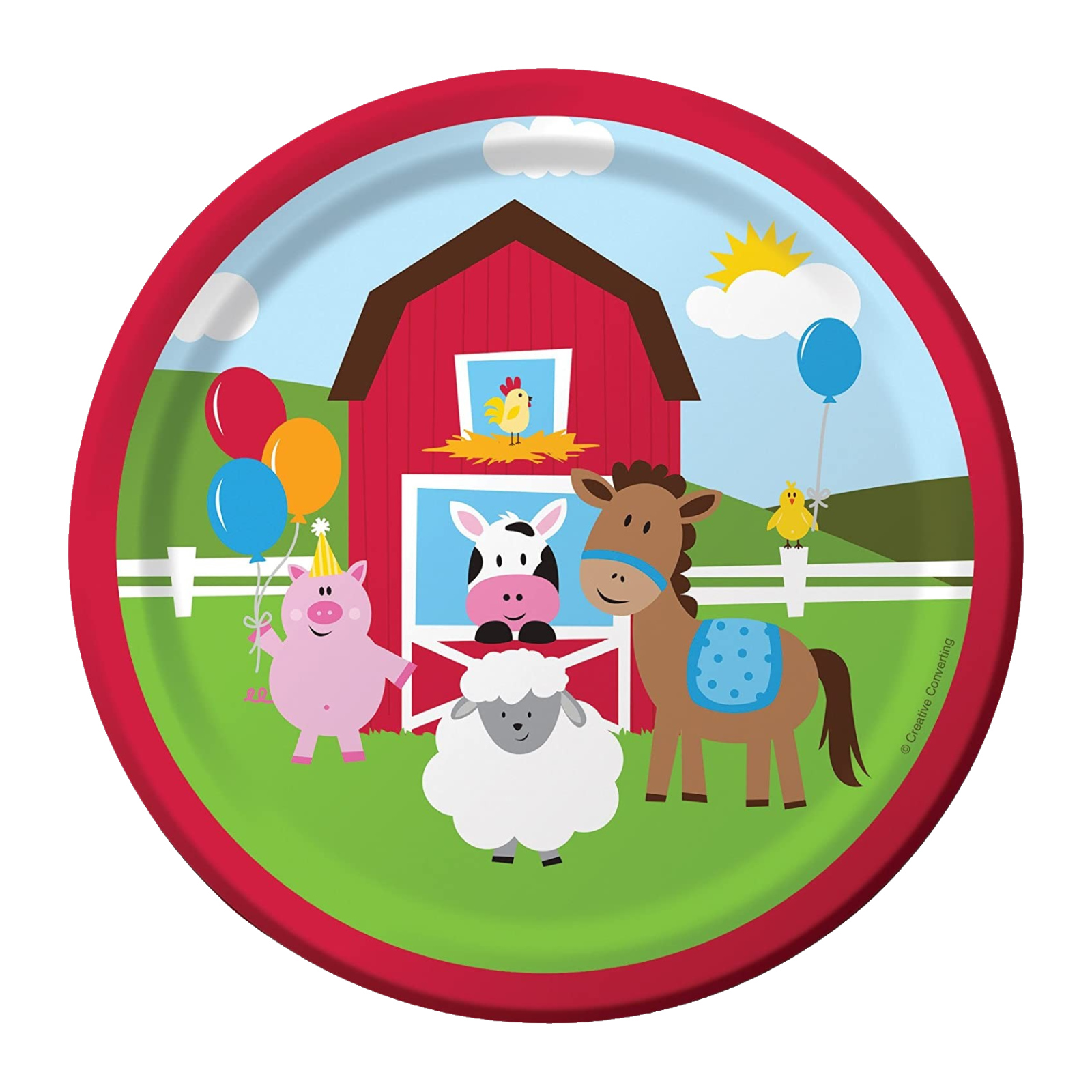 Farmhouse Fun Small Paper Plates (Pack of 8)