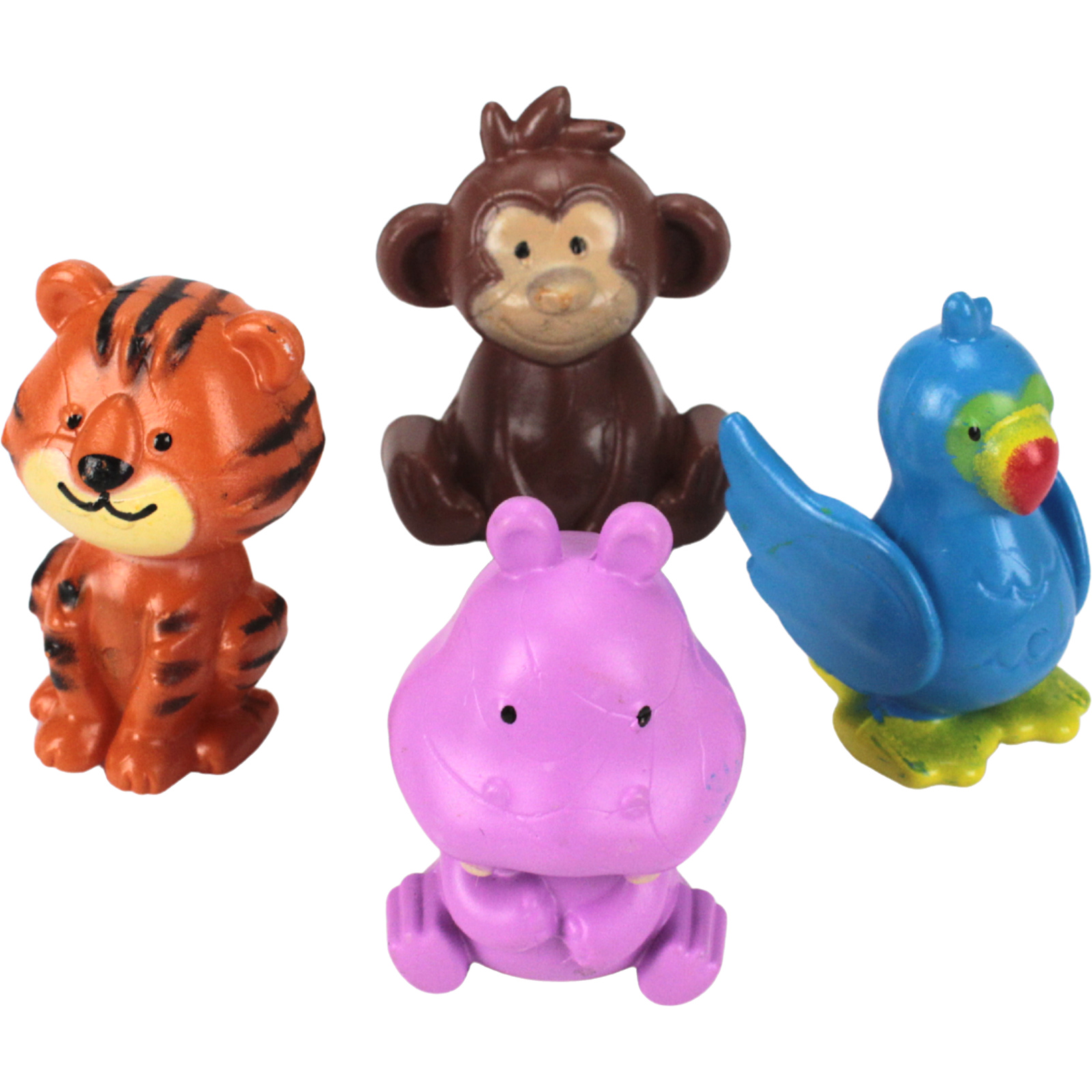 Small Plastic Zoo Animals (Pack of 12)