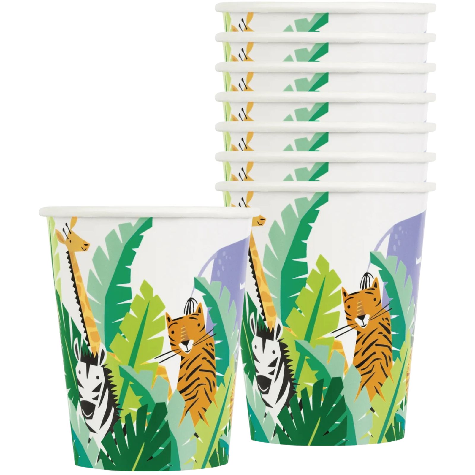 Animal Safari Paper Cups (Pack of 8)