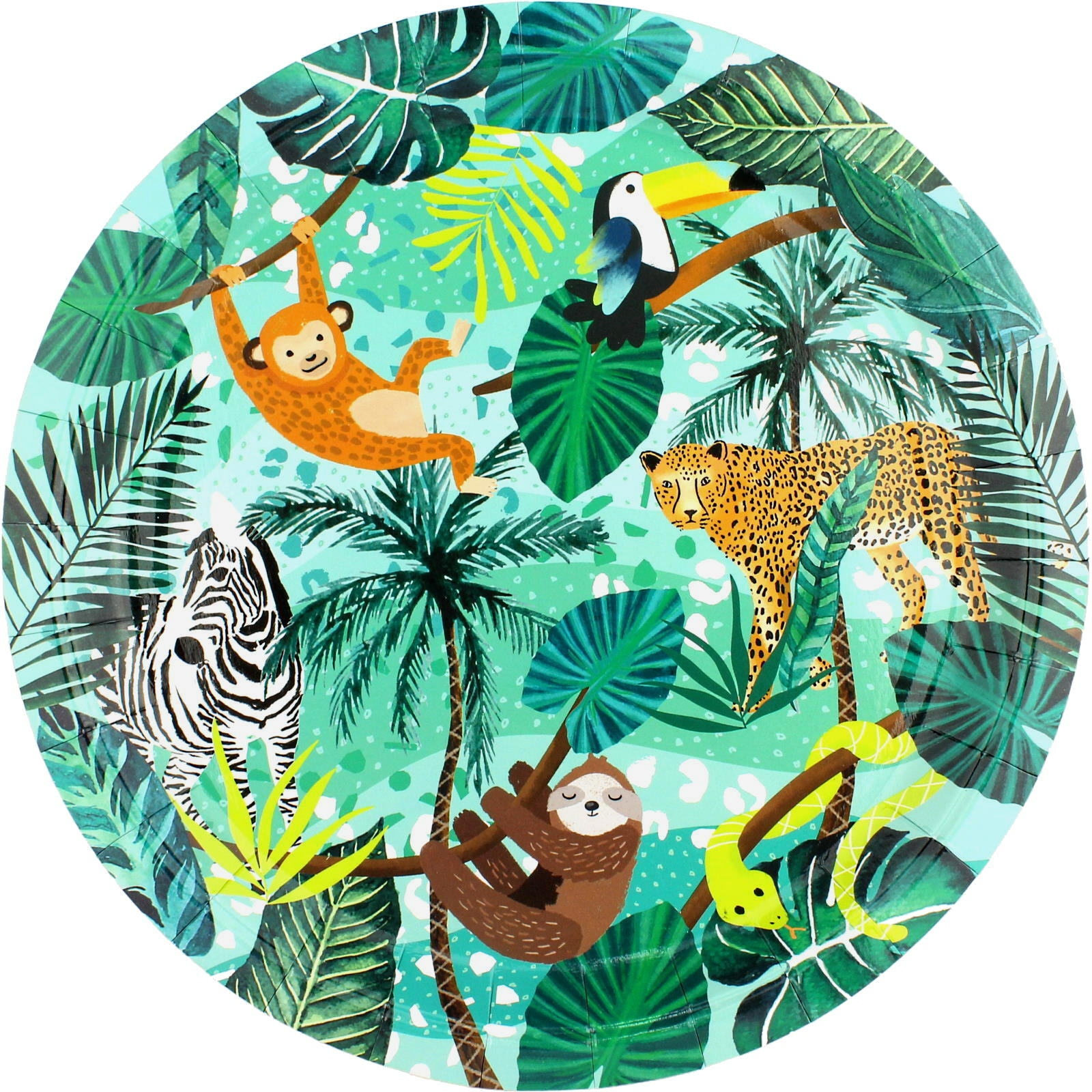 Wild Jungle Large Paper Plates (Pack of 8)