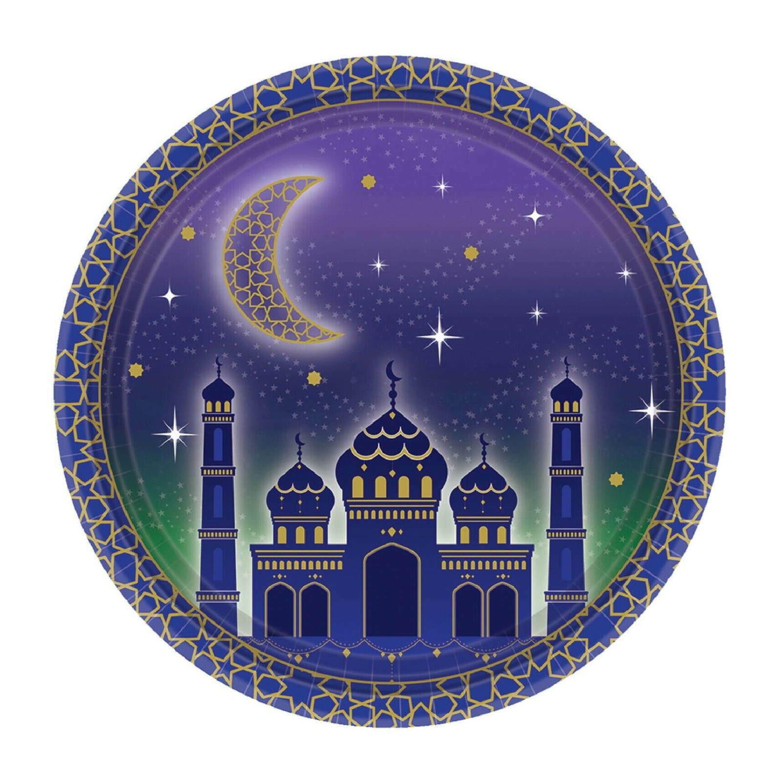 Moon and Stars Small Paper Plates (Pack of 8)