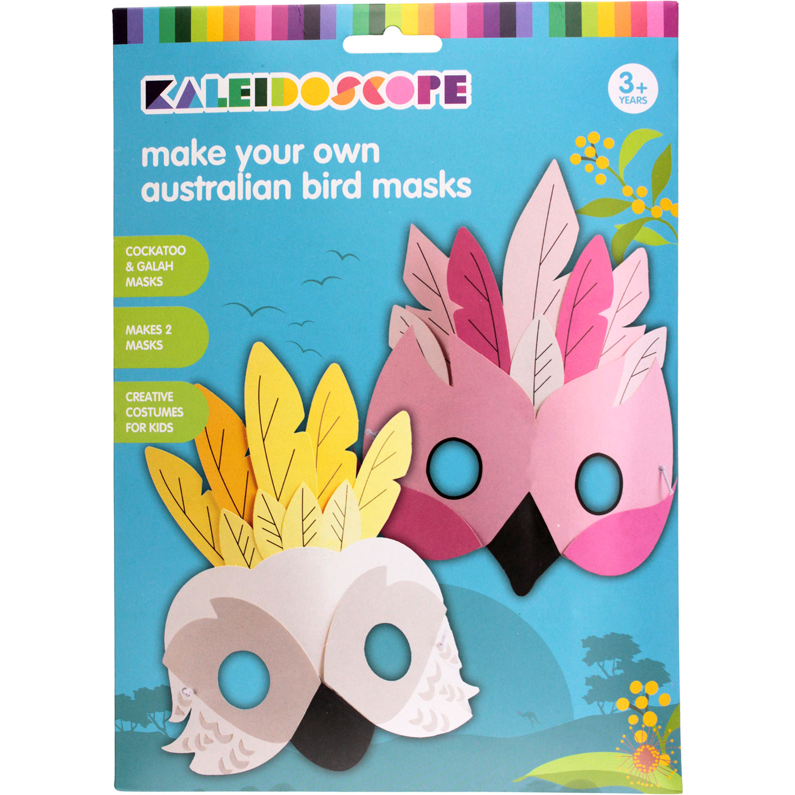 Kaleidoscope DIY Australian Bird Masks (Pack of 2)