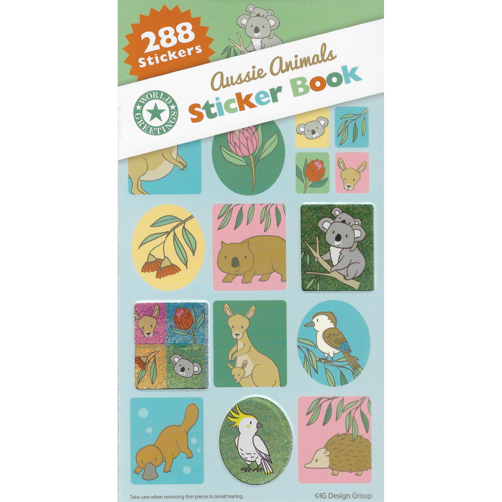 Aussie Animals Sticker Book (12 Sheets)