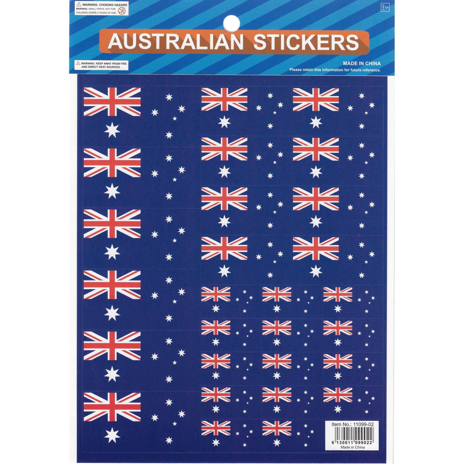 Australian Flag Stickers (Pack of 28)