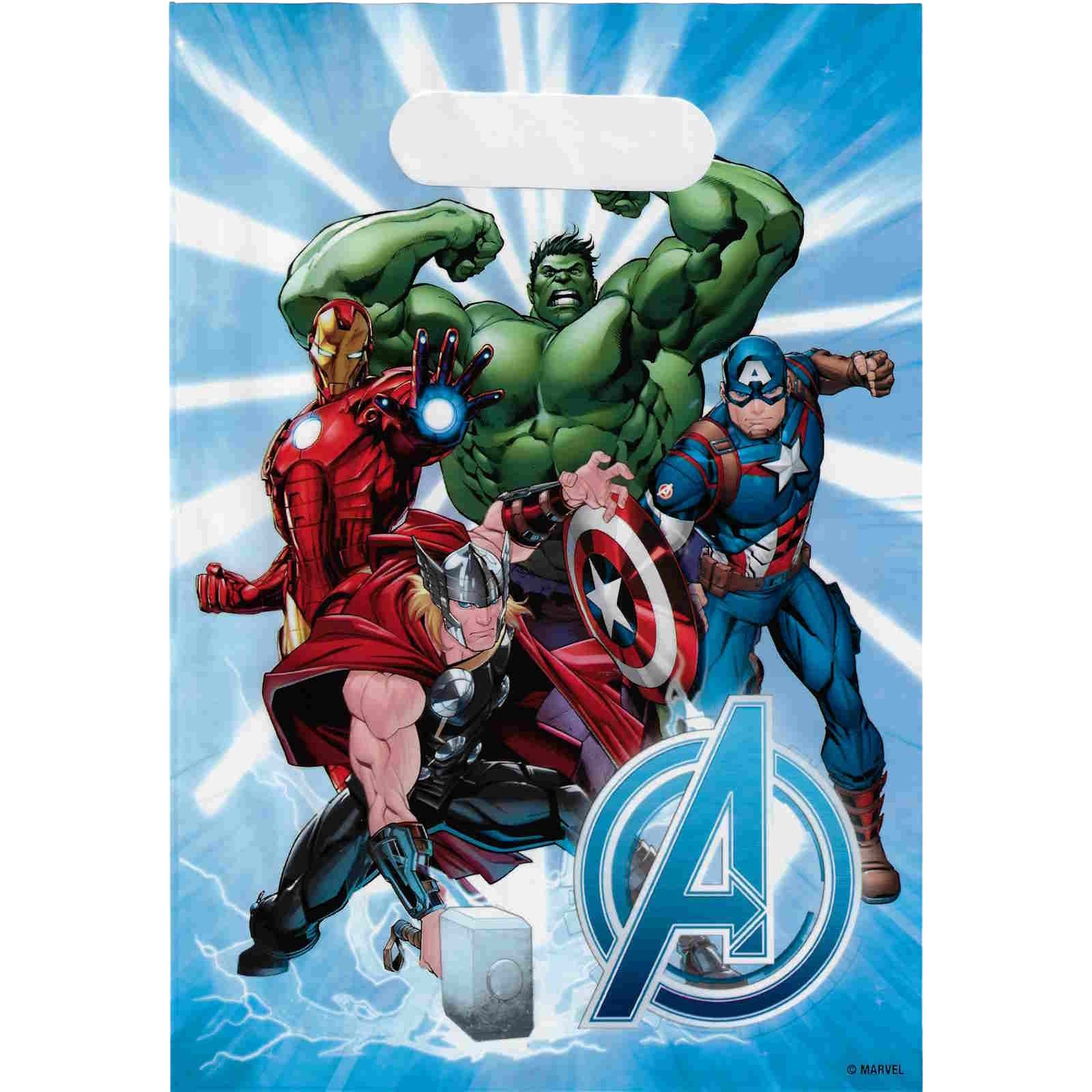 Marvel Avengers Superhero Lolly/Treat Bags (Pack of 8)