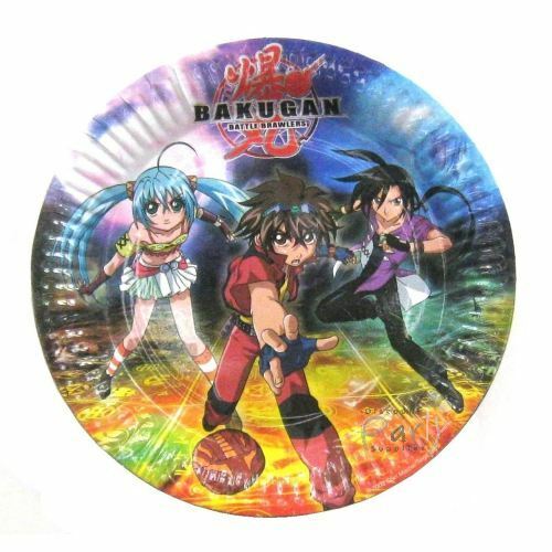 Bakugan Large Paper Plates (Pack of 6)