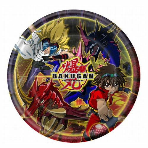 Bakugan Small Paper Plates (Pack of 8)