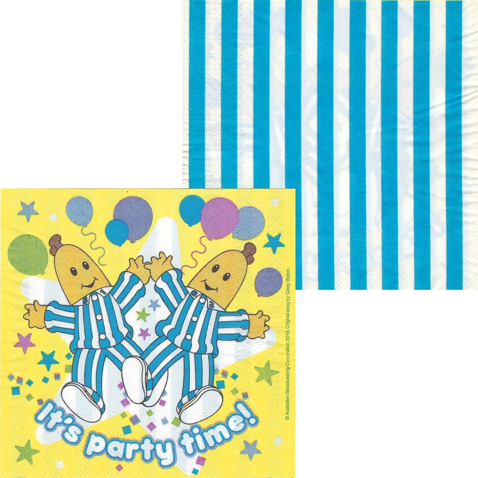 Bananas in Pyjamas Large Napkins / Serviettes (Pack of 16)