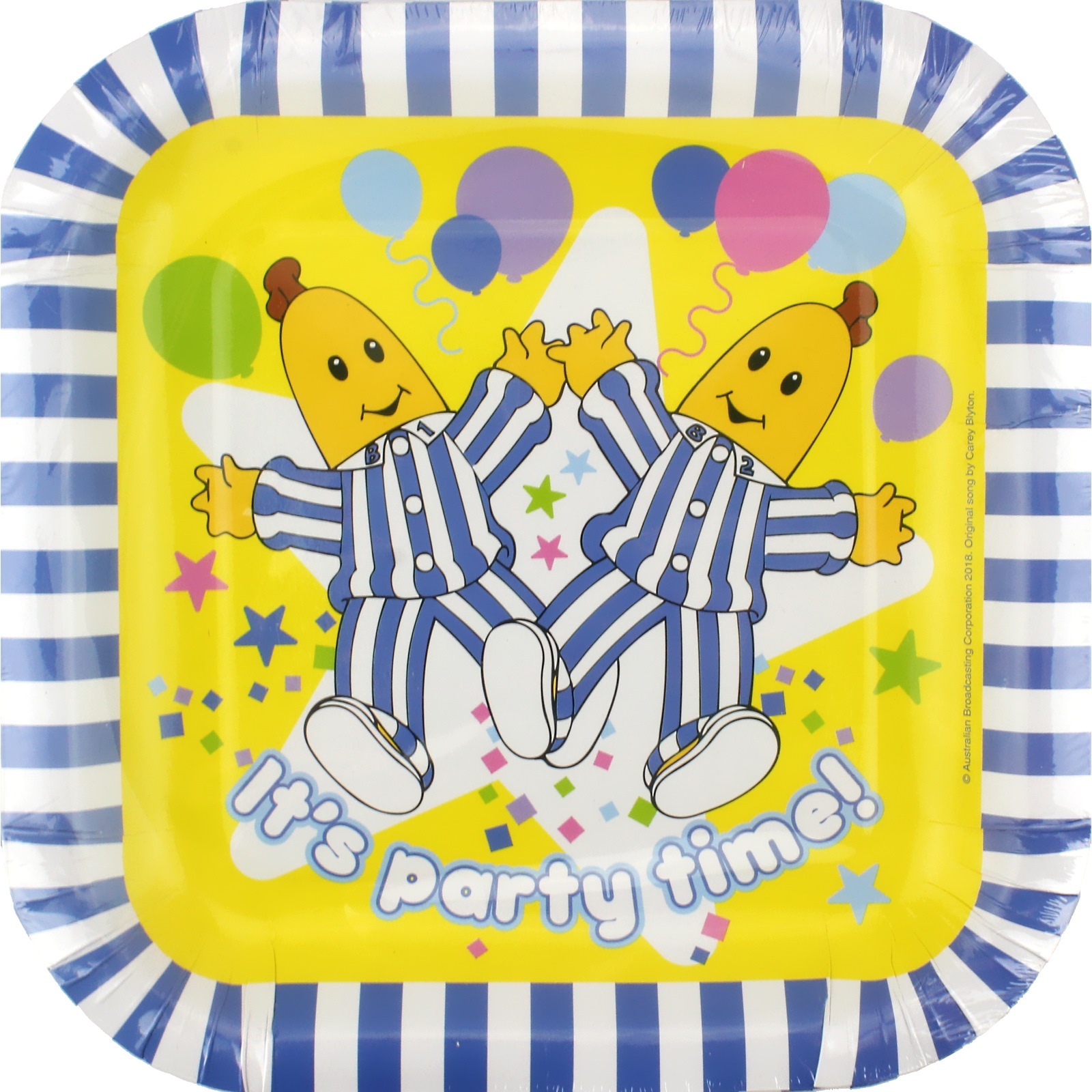 Bananas in Pyjamas Large Paper Plates (Pack of 8)