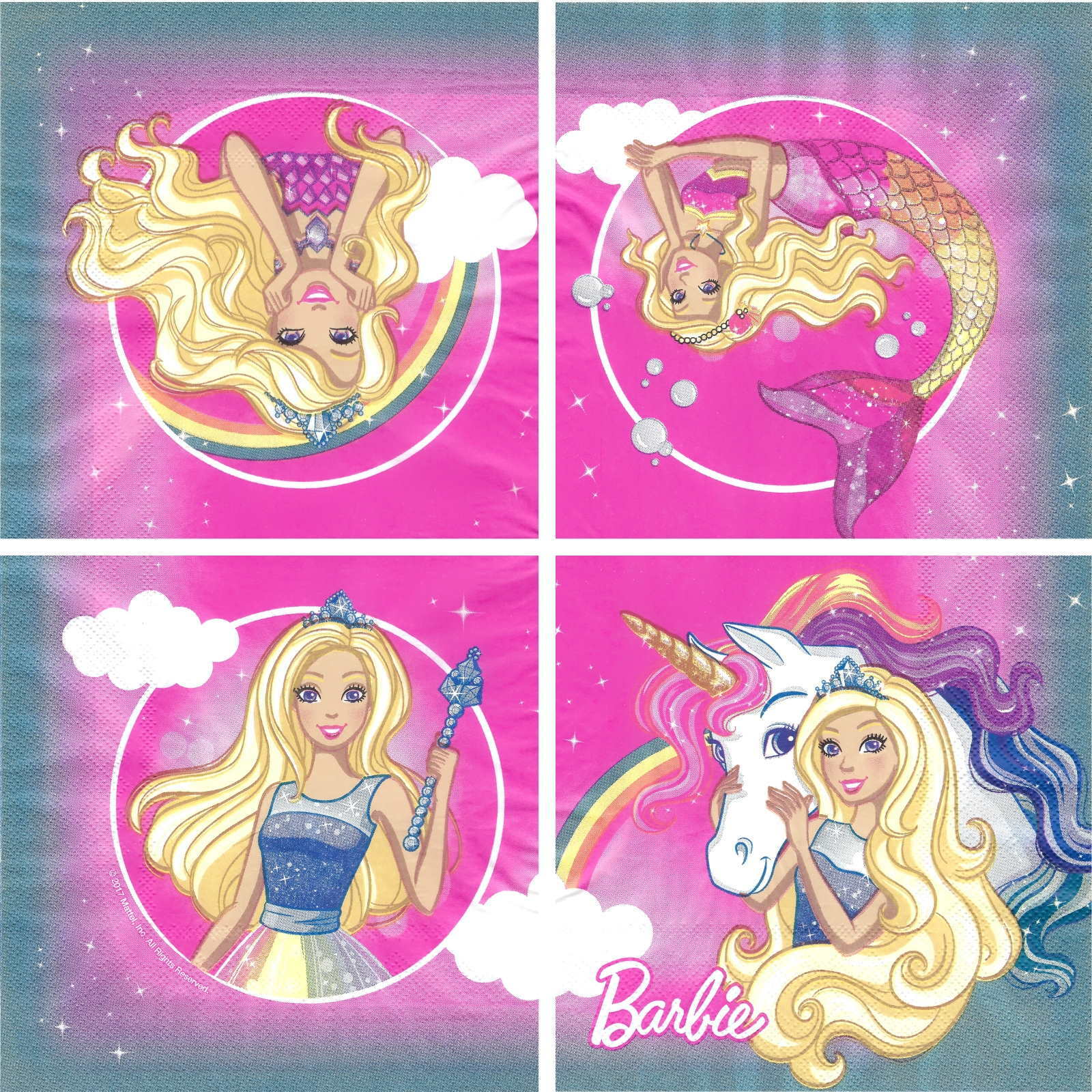 Barbie Dreamtopia Large Napkins / Serviettes (Pack of 20)