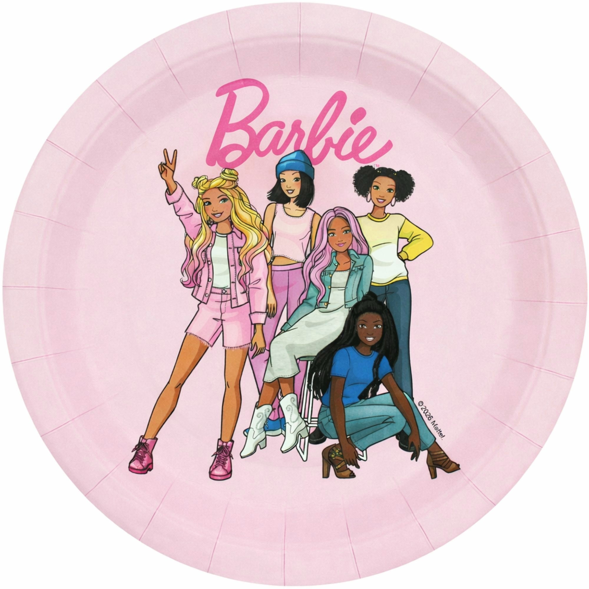 Barbie & Friends Large Paper Plates (Pack of 8)