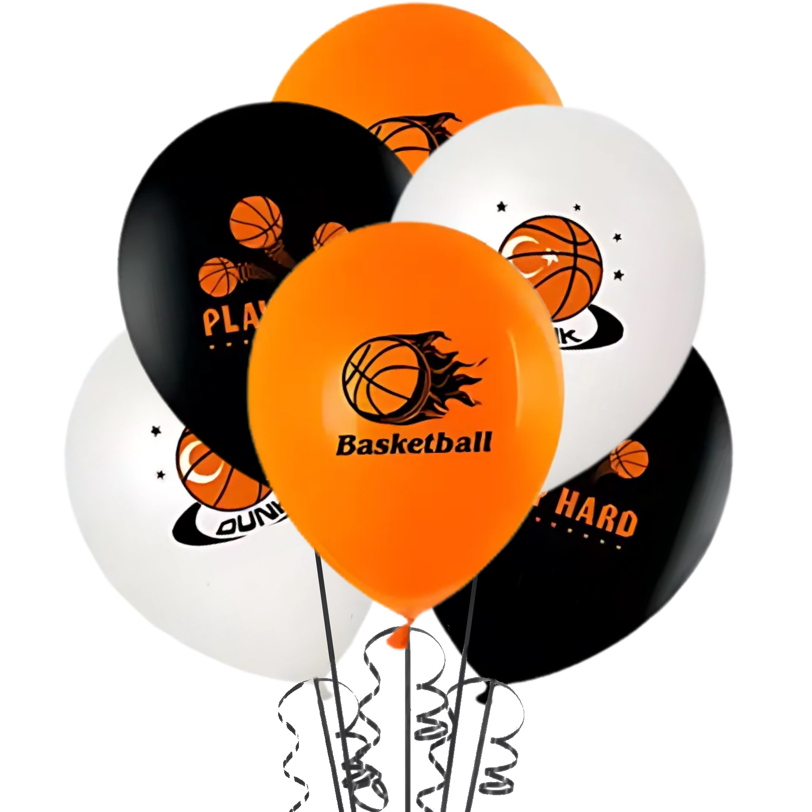 Basketball Balloons 25cm (Pack of 18) 