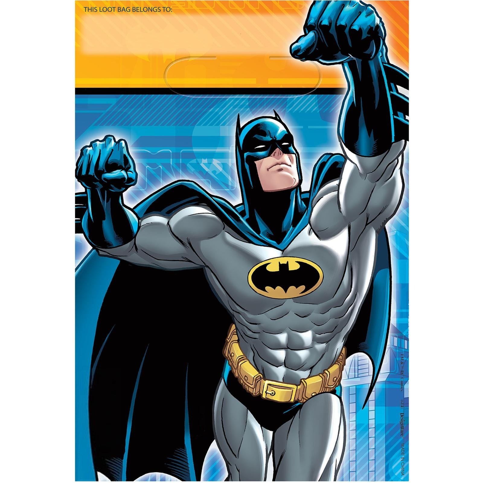 Batman Lolly/Treat Bags (Pack of 8)