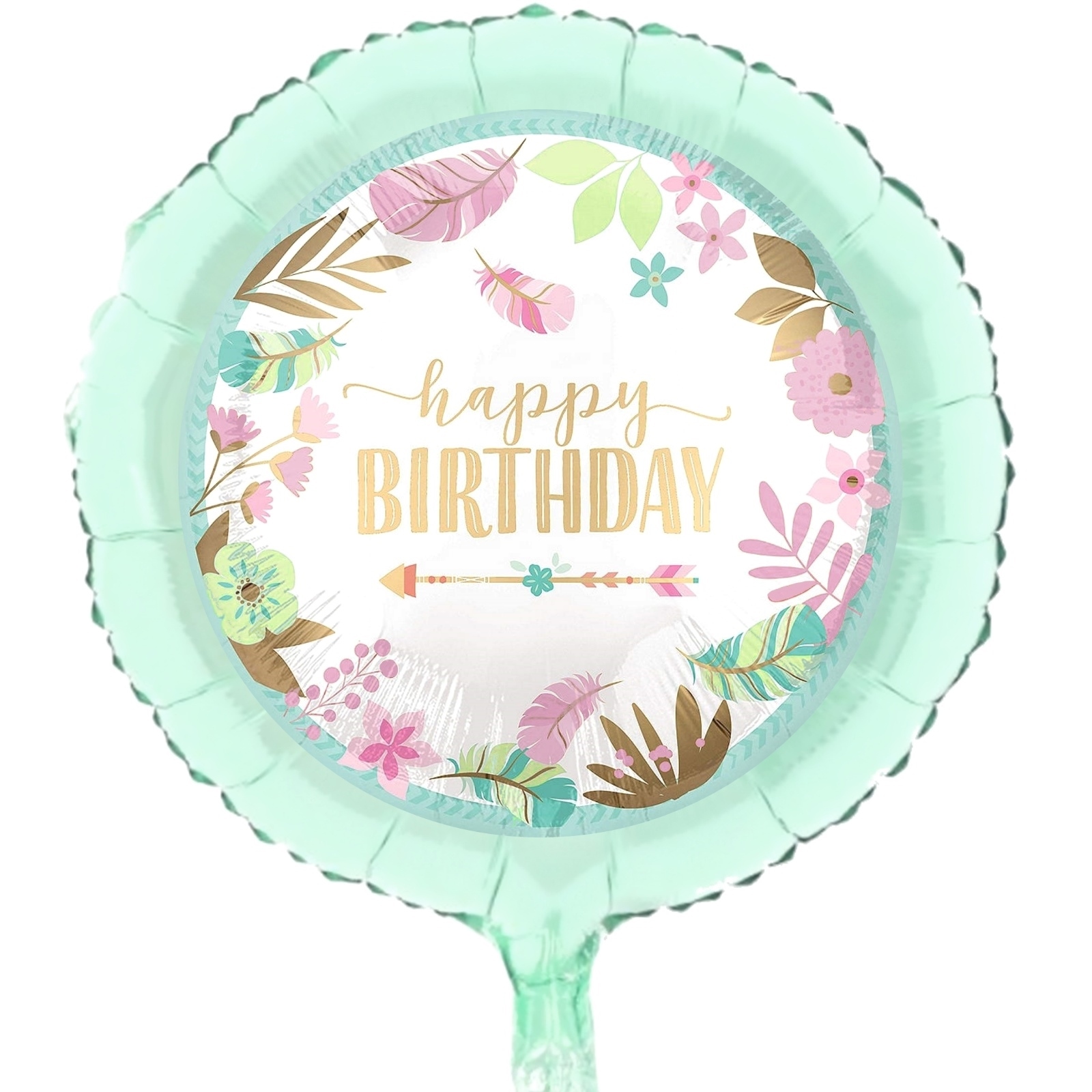 Boho Birthday Girl Helium Balloon
