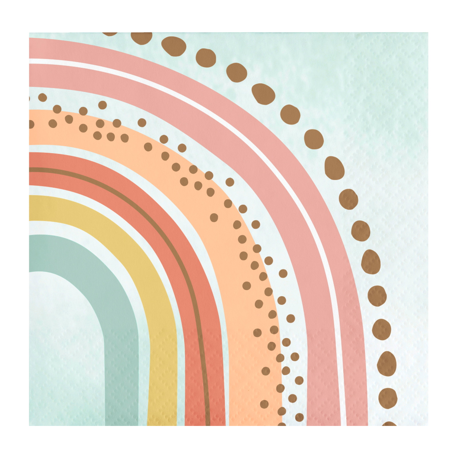 Boho Rainbow Small Napkins / Serviettes (Pack of 16) 