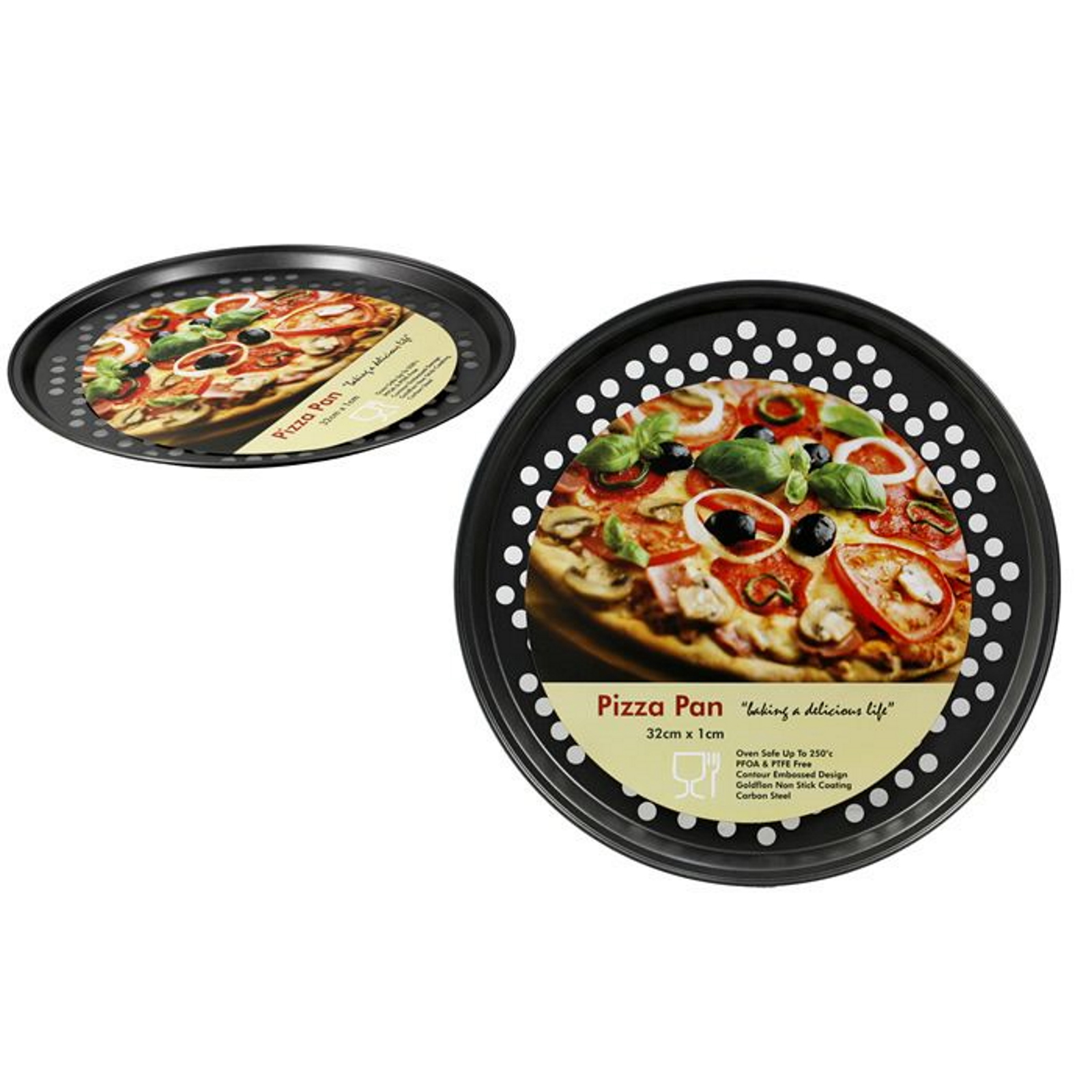 Round Pizza Pan 32cm x 1cm