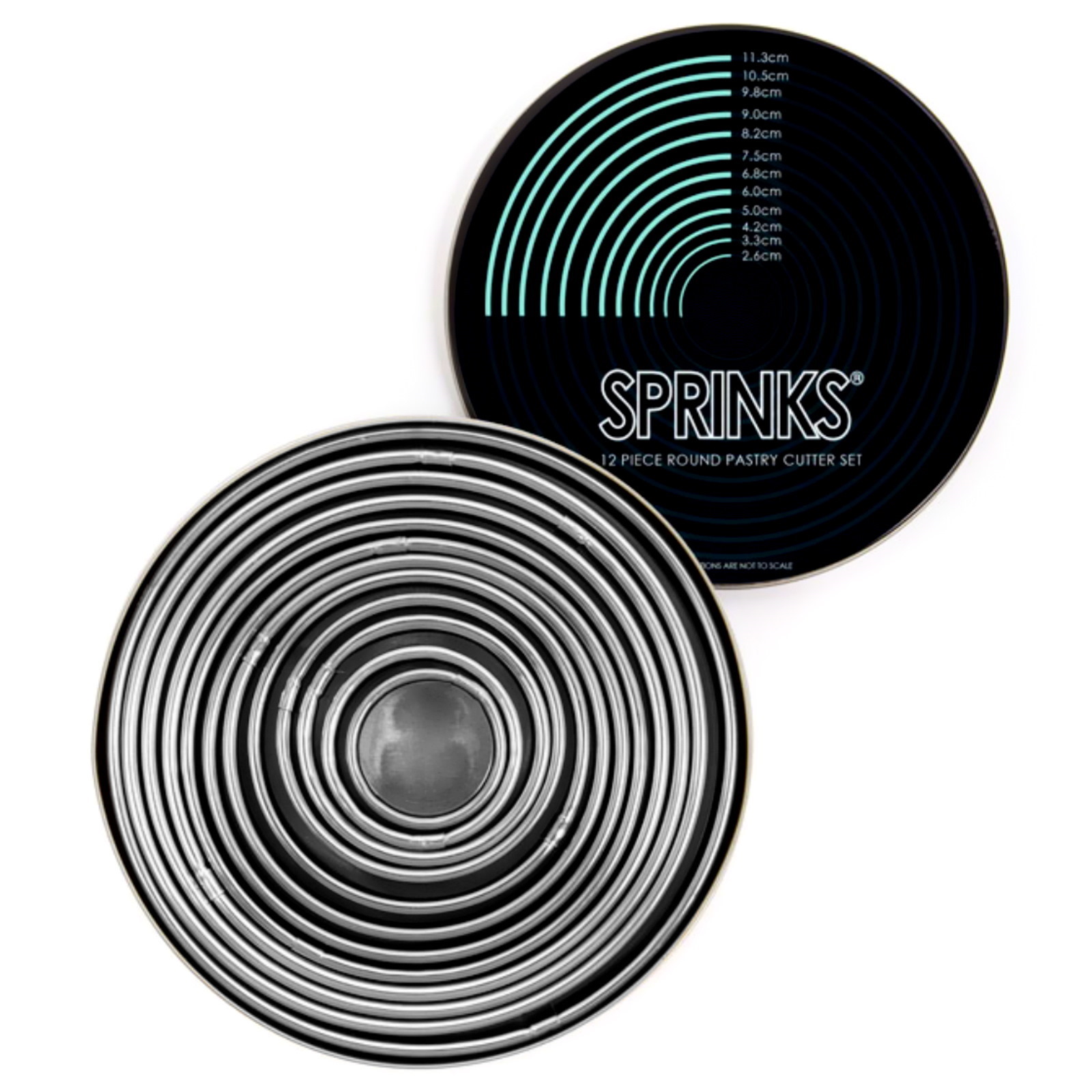 Sprinks Round Pastry Cutter Set (12 Pieces)