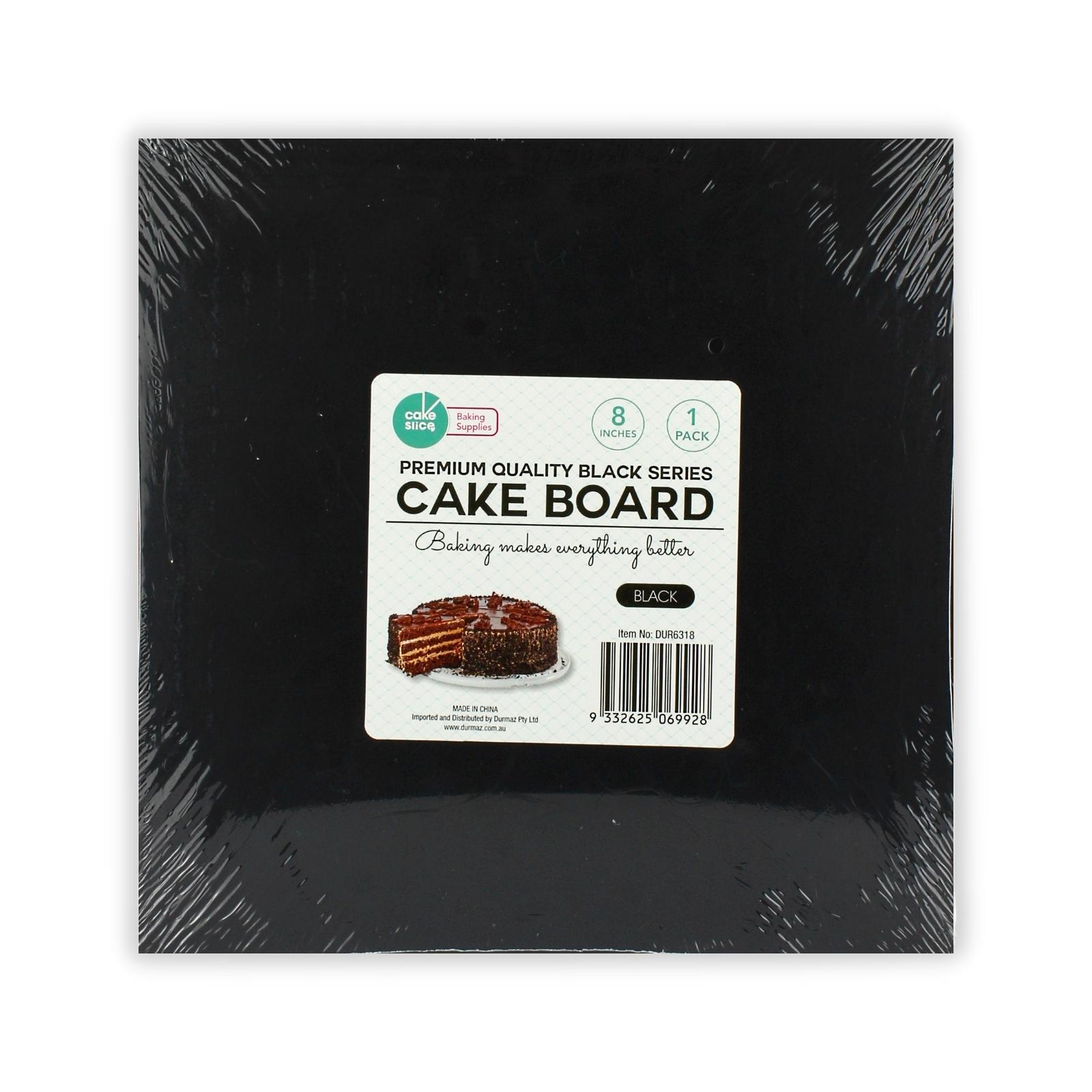 Square Black Cake Board 20cm