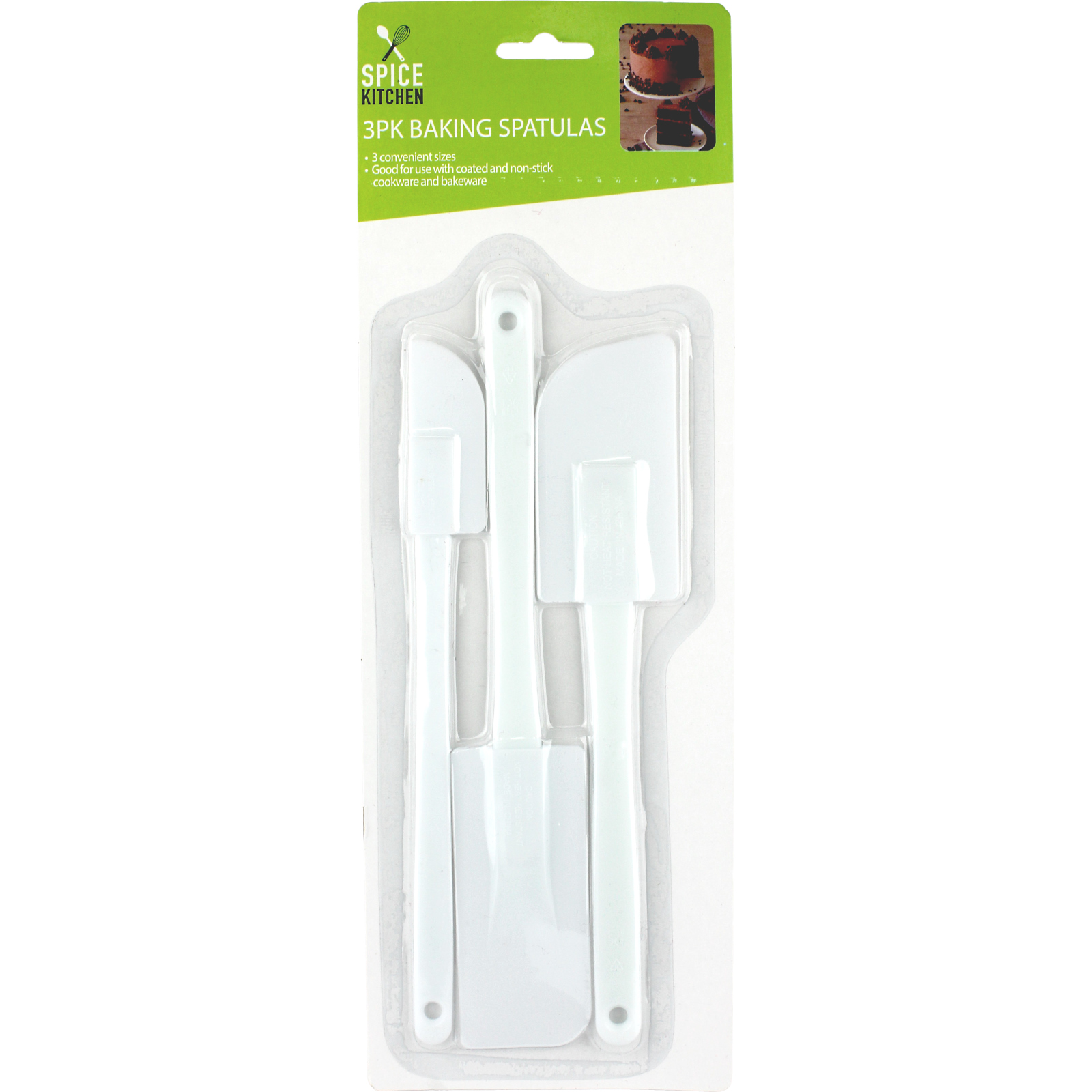 Plastic Baking Spatulas (Pack of 3)