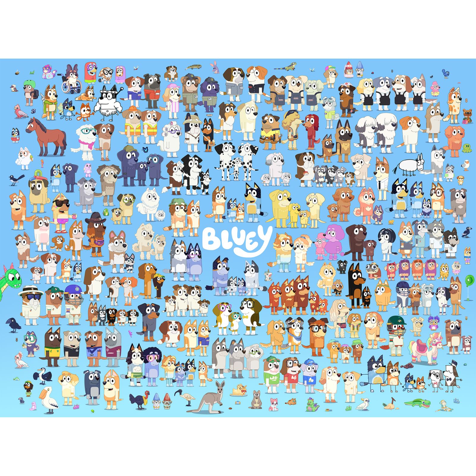 Bluey Characters Poster