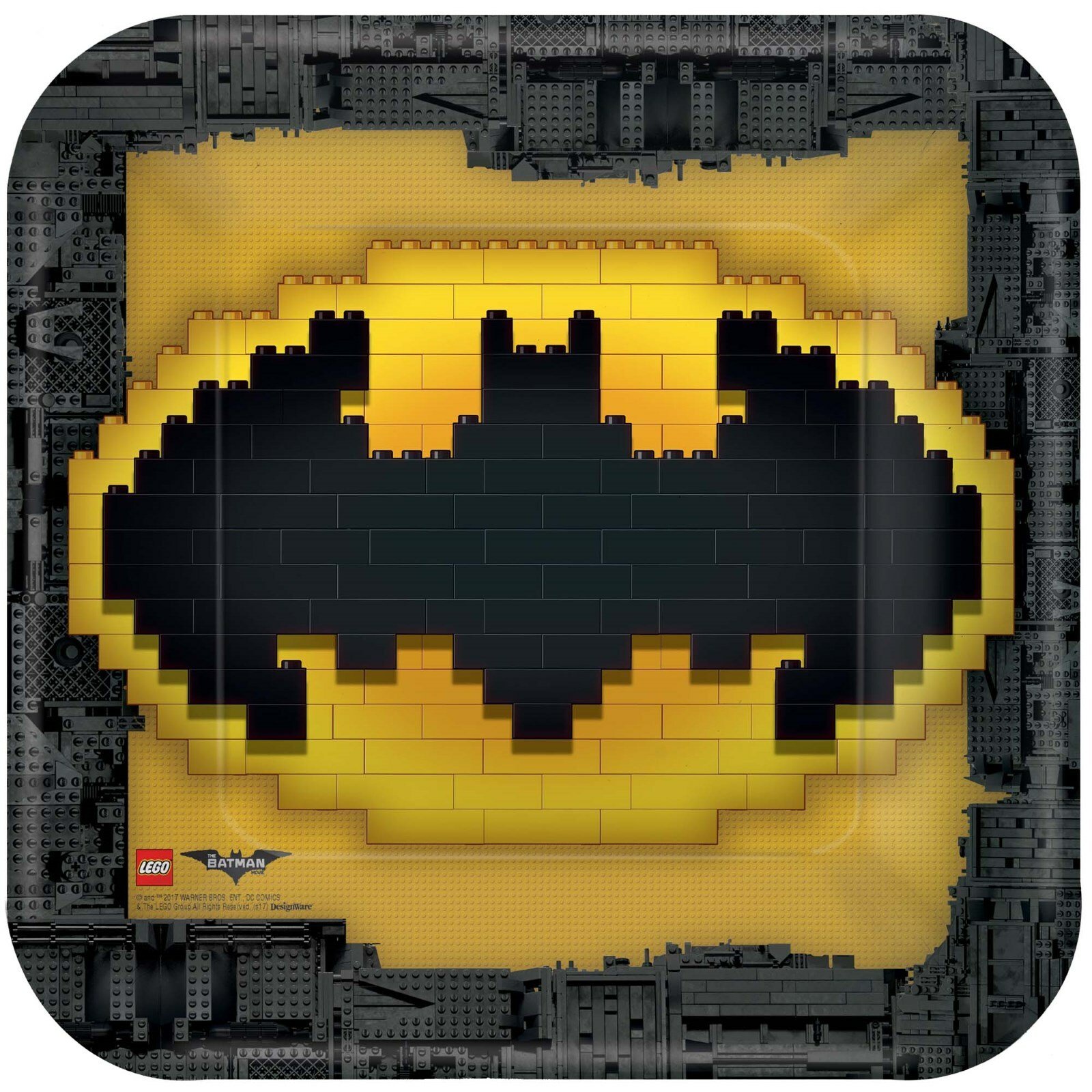 Batman Lego Large Paper Plates (Pack of 8)