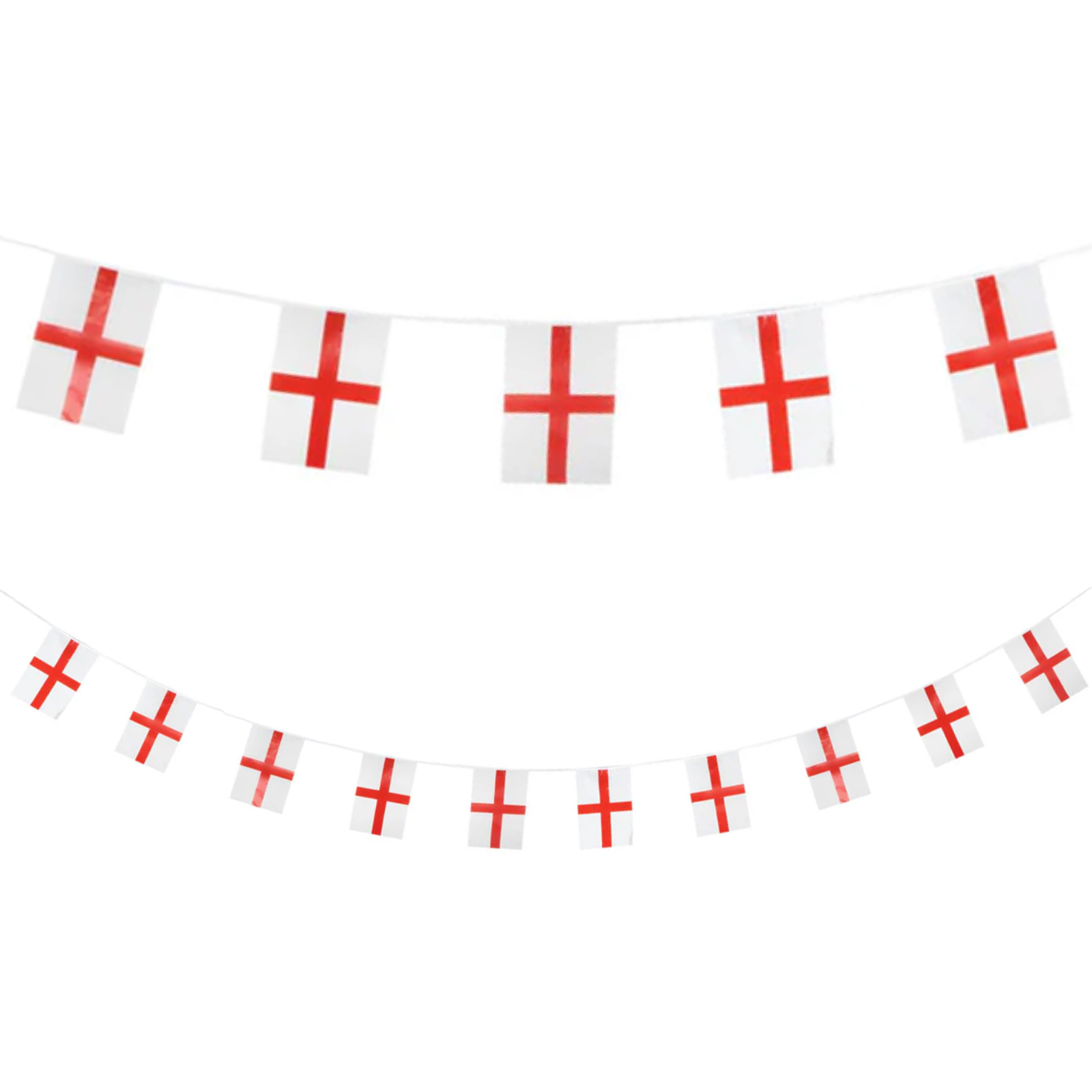 Flag of England Plastic Bunting Banner 10m