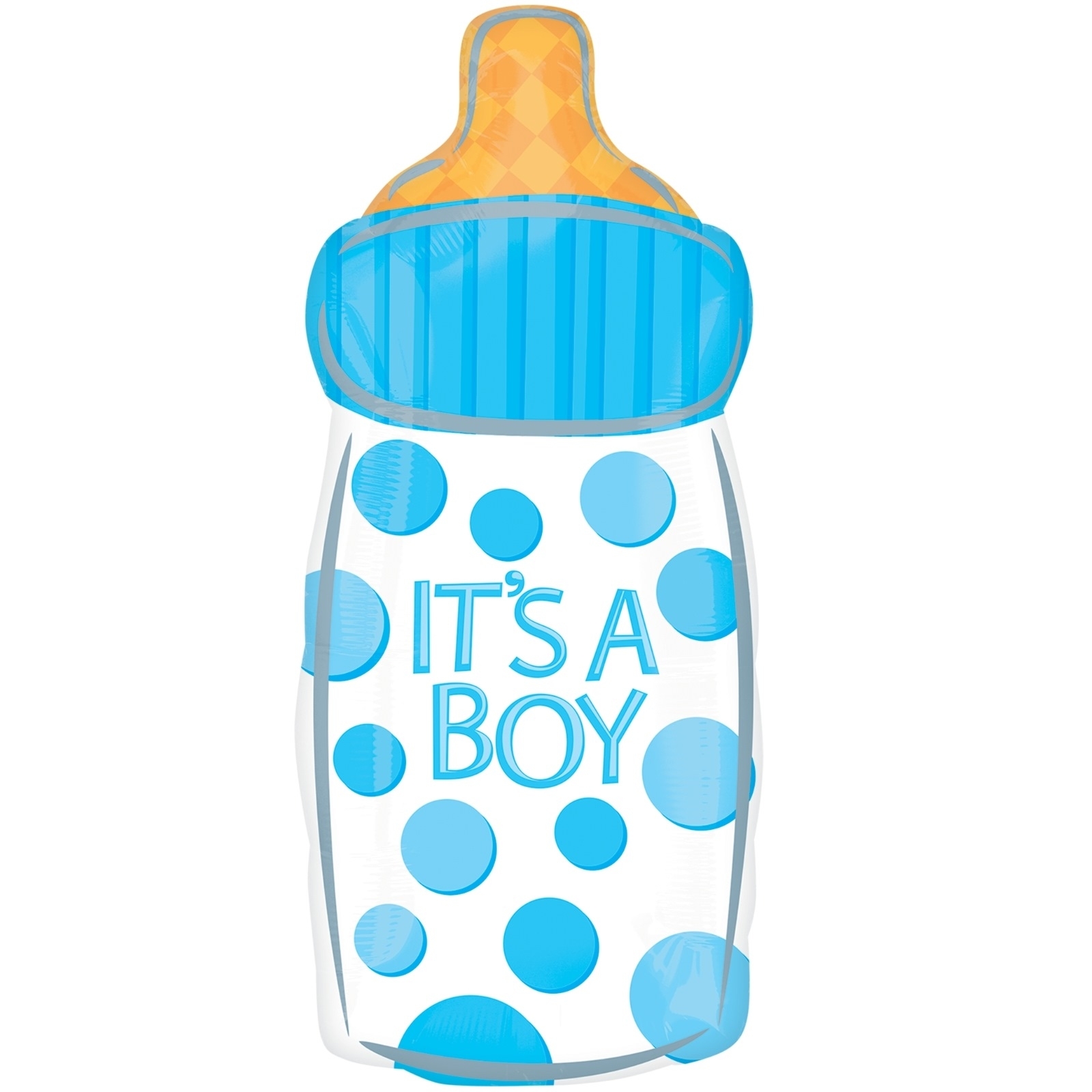 It's A Boy Baby Bottle Helium Balloon