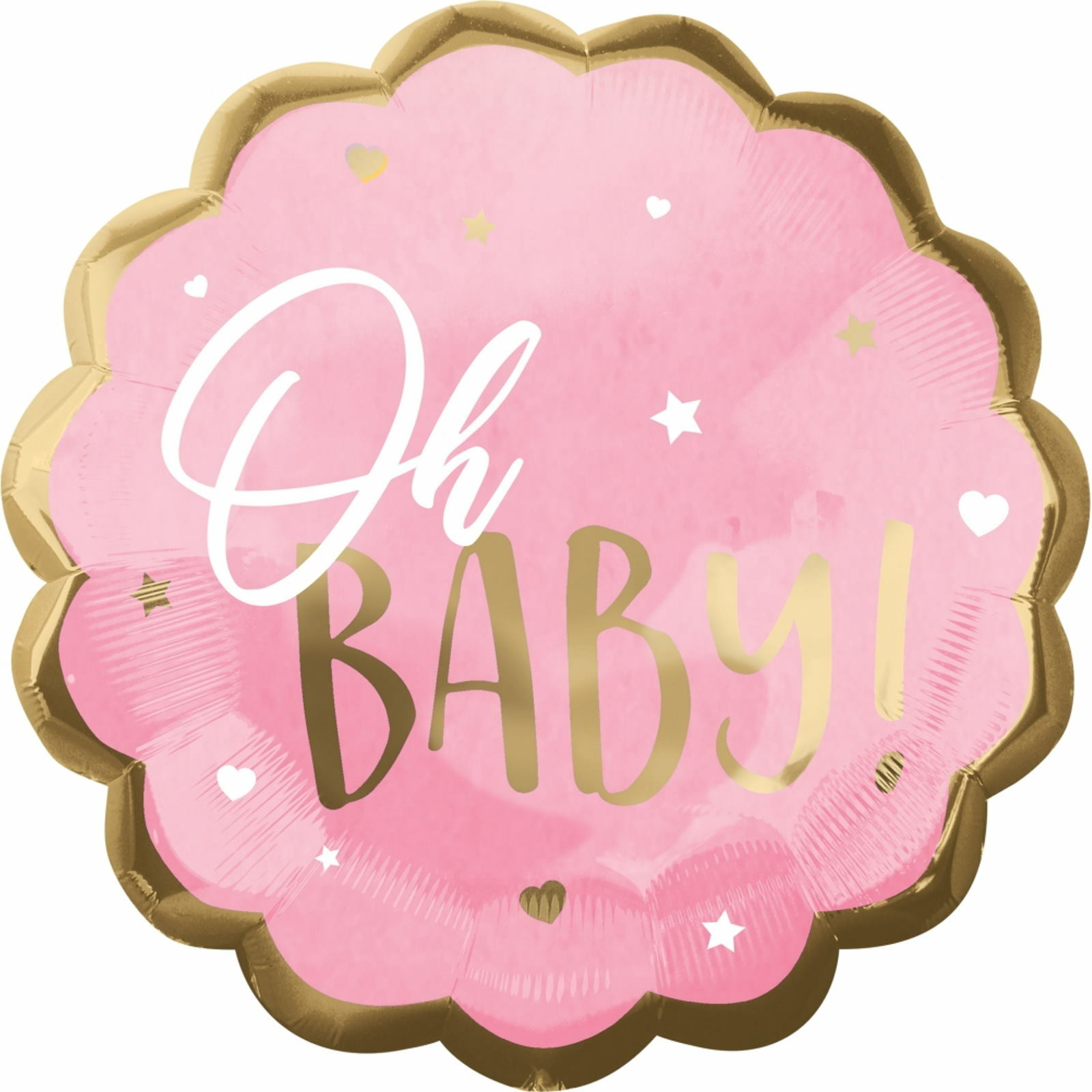 Oh Baby Girl Jumbo Foil Helium Balloon 55cm
