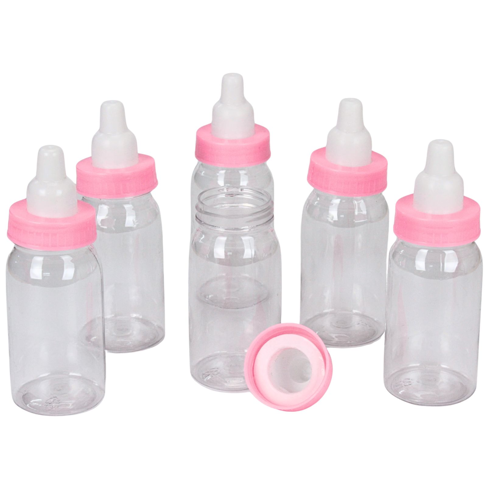 Light Pink Fillable Baby Bottles (Pack of 6)  