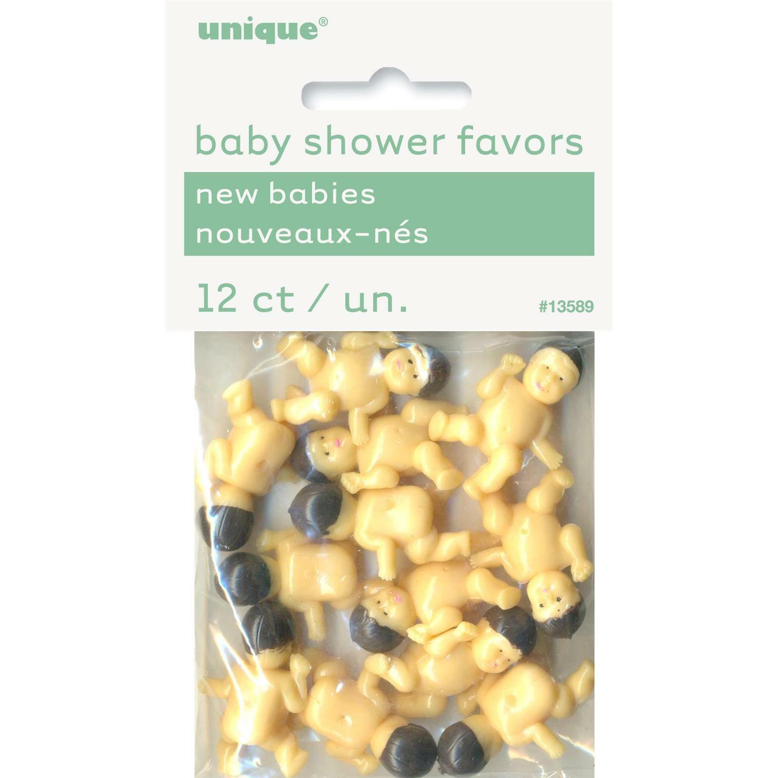Mini Plastic Babies Unisex (Pack of 12)