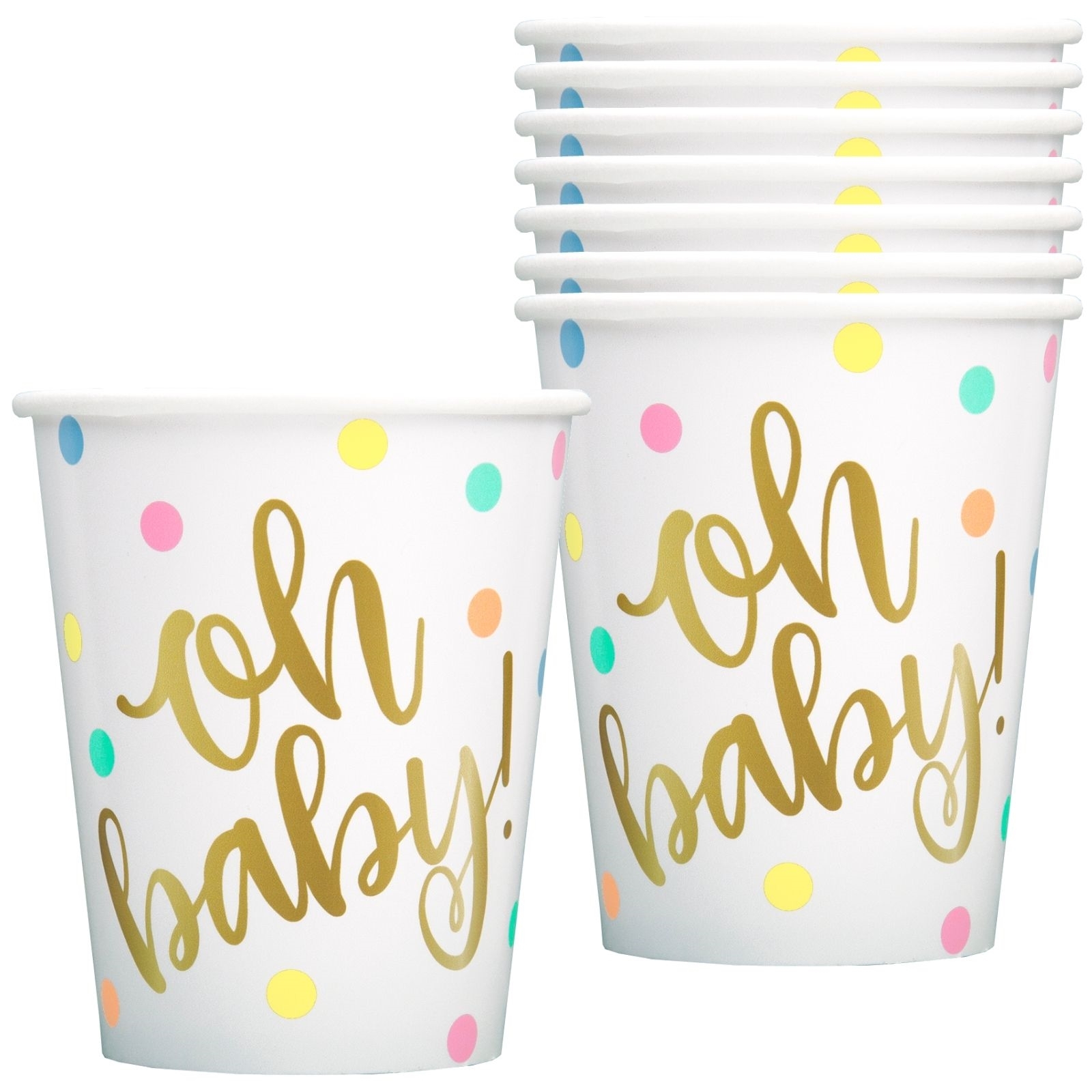 Oh Baby Paper Cups (Pack of 8)