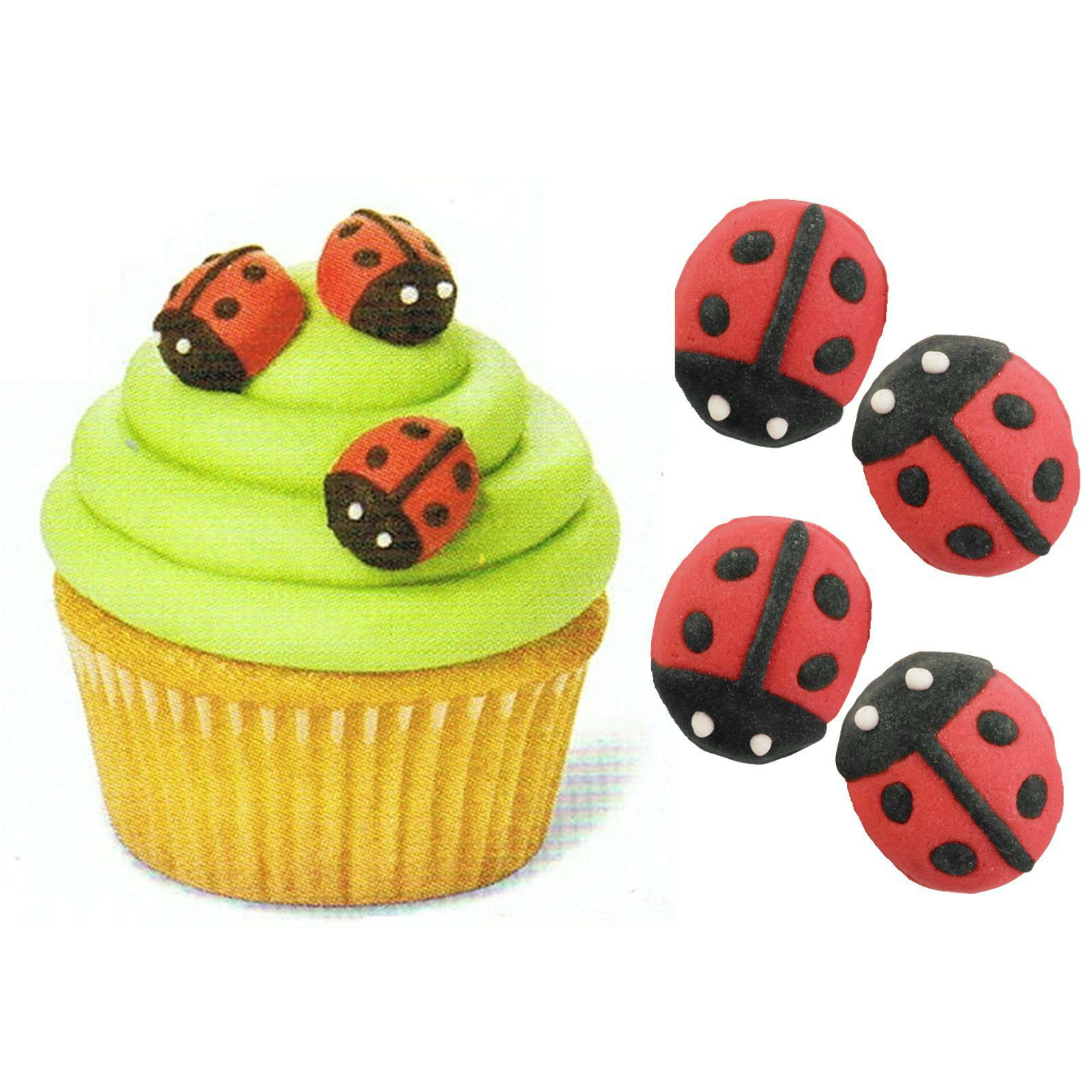 Ladybug Icing Decorations (Pack of 18)