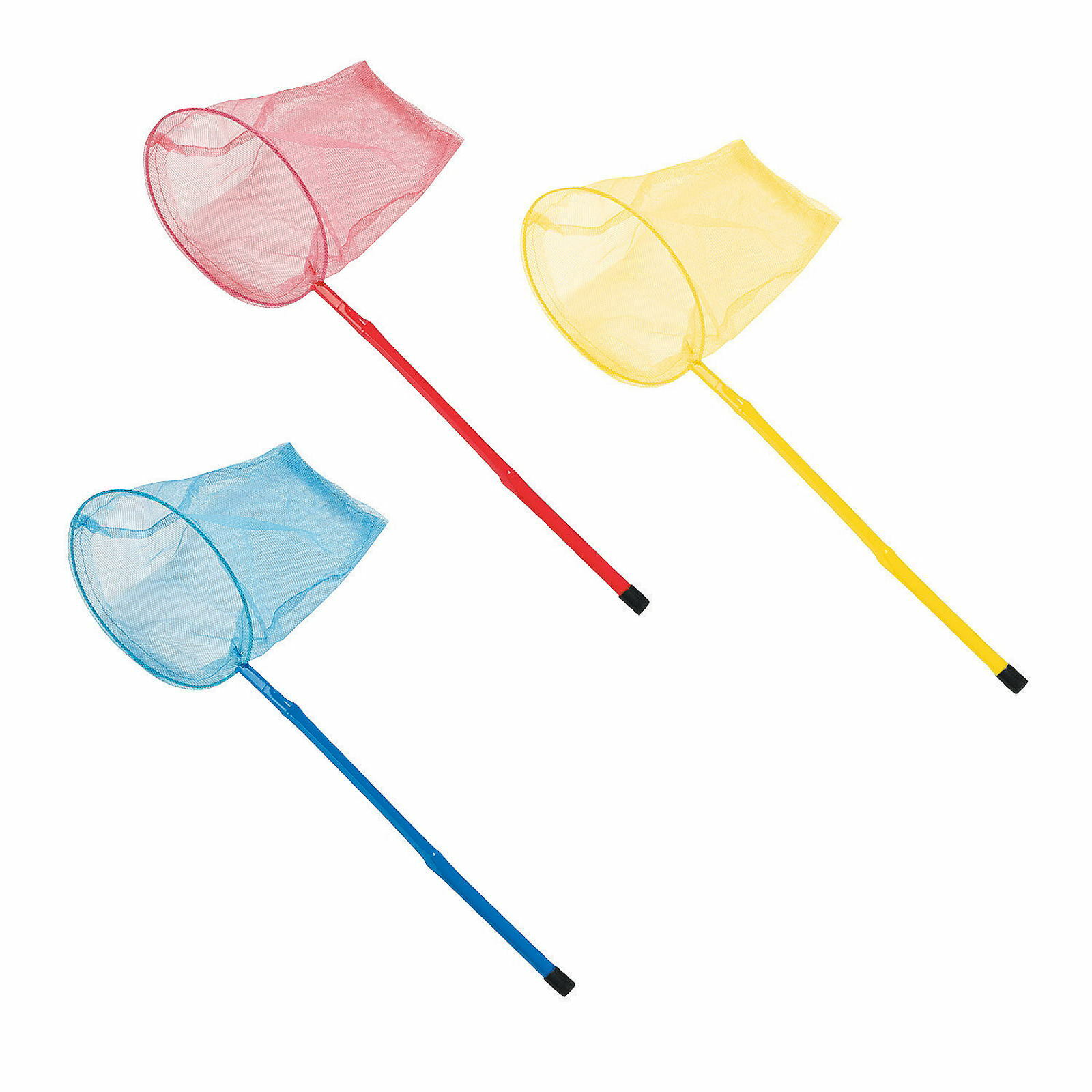 Large Bright Butterfly Nets (Pack of 12)
