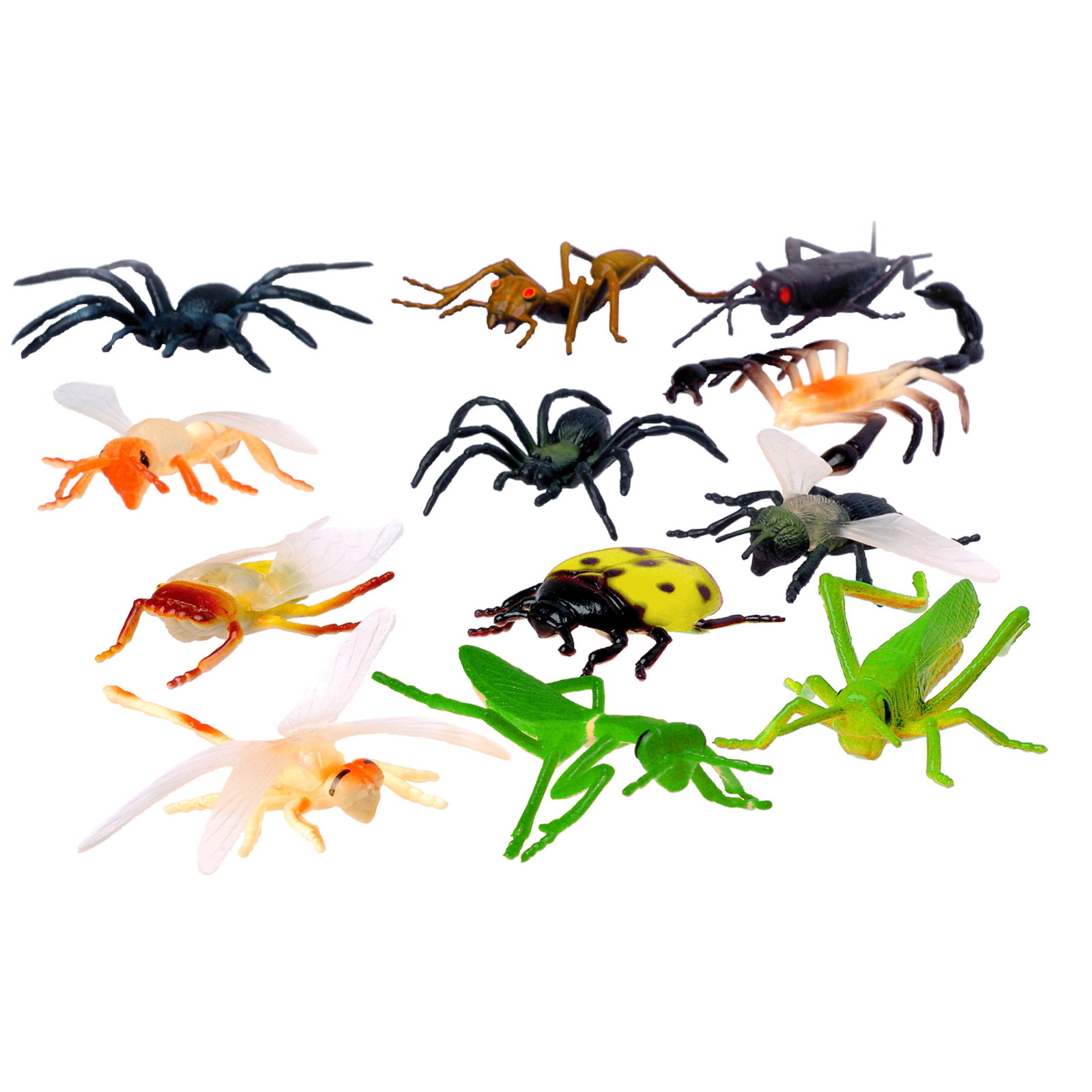 Plastic Assorted Insects (Pack of 12)